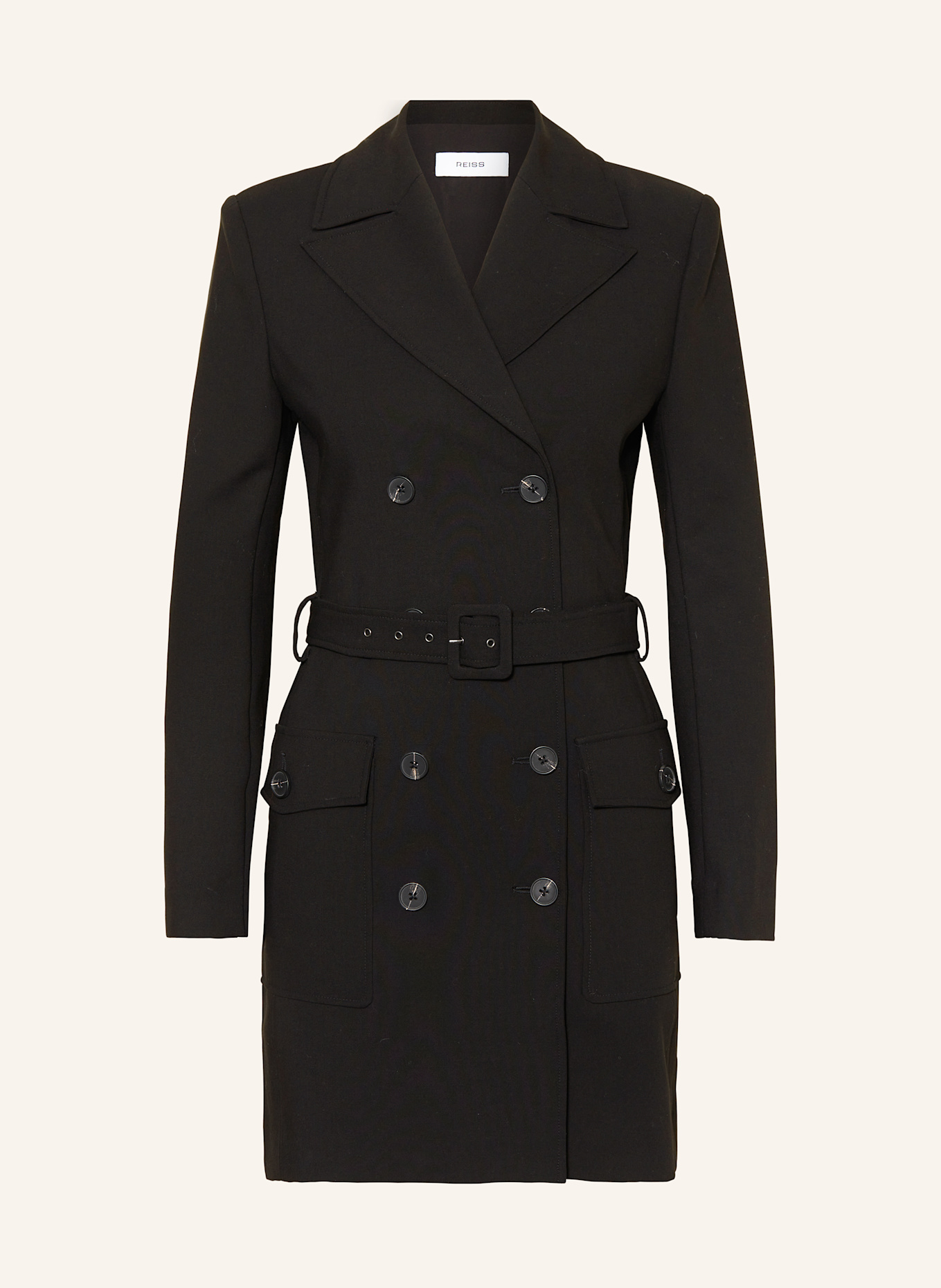 REISS Blazer dress in black