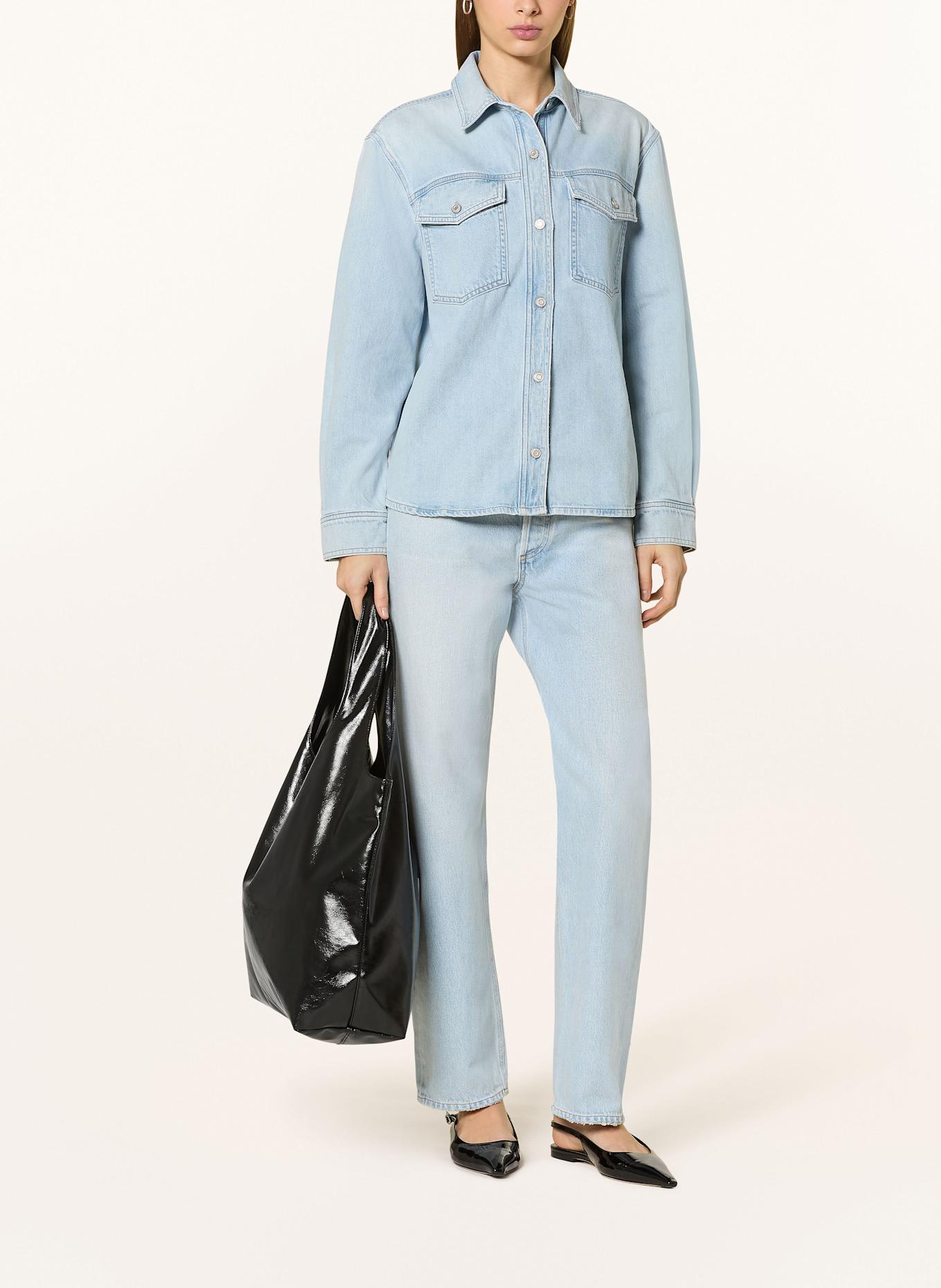 AGOLDE Jeansbluse RINA: HELLBLAU