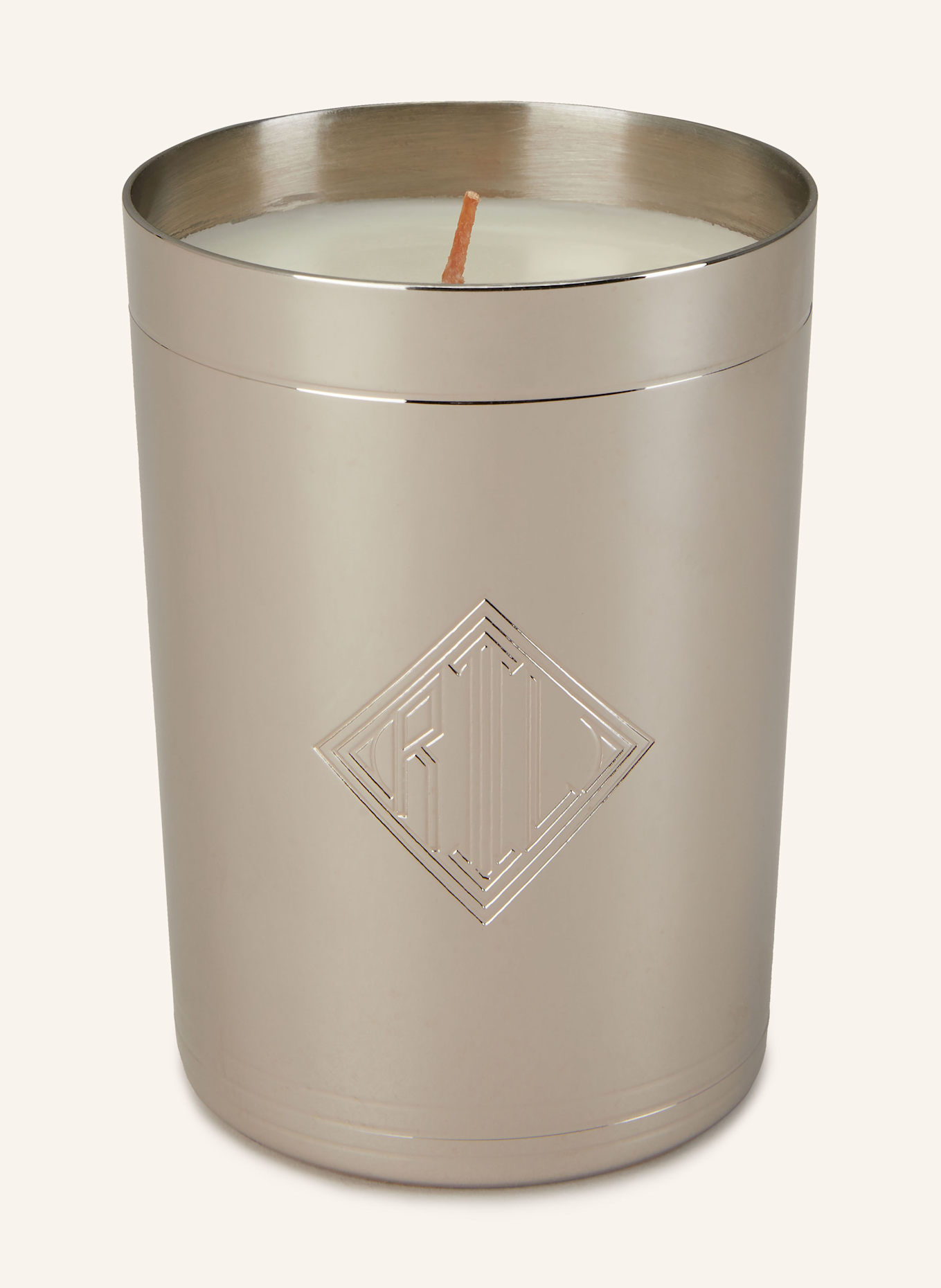 RALPH LAUREN HOME Duftkerze RHINELANDER: SILBER / WEISS