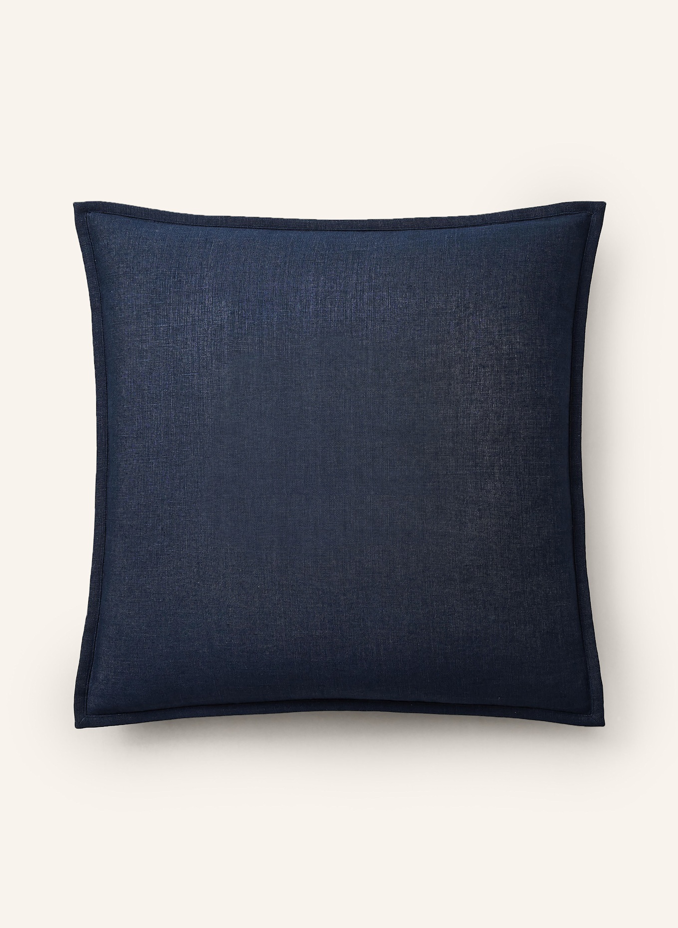 RALPH LAUREN HOME Dekokissen GRIFFITH aus Leinen: DUNKELBLAU / SILBER