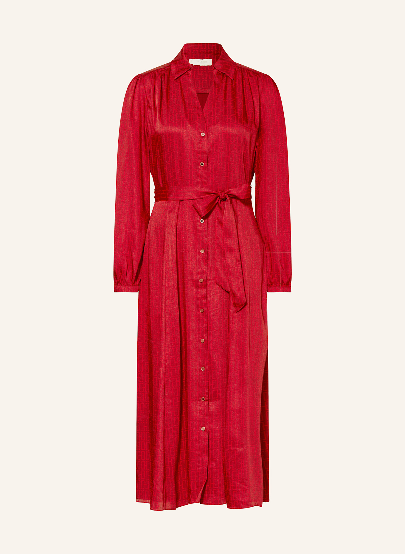 HOBBS YVONNE satin shirt dress