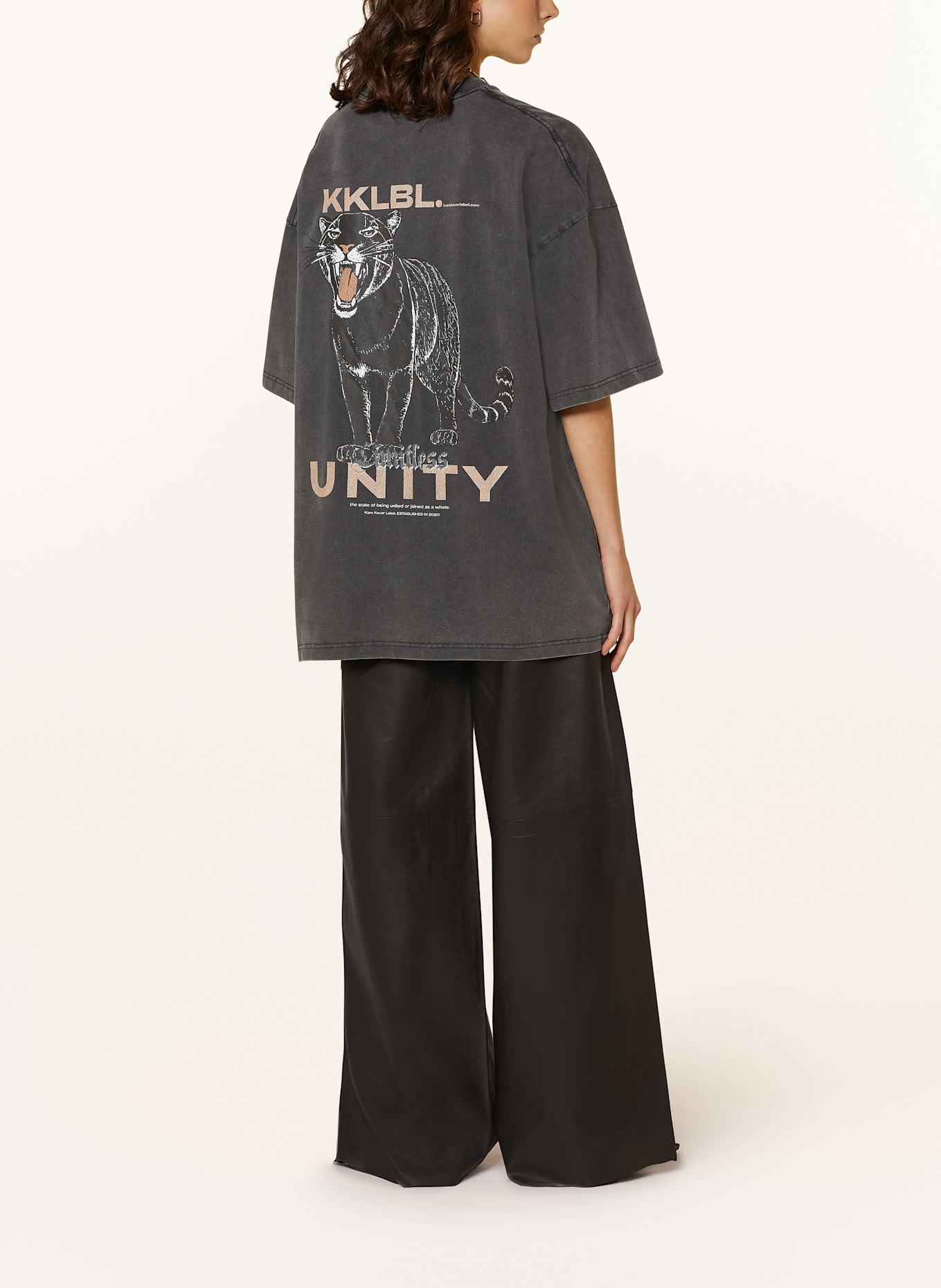 KARO KAUER T-Shirt PUM: DUNKELGRAU