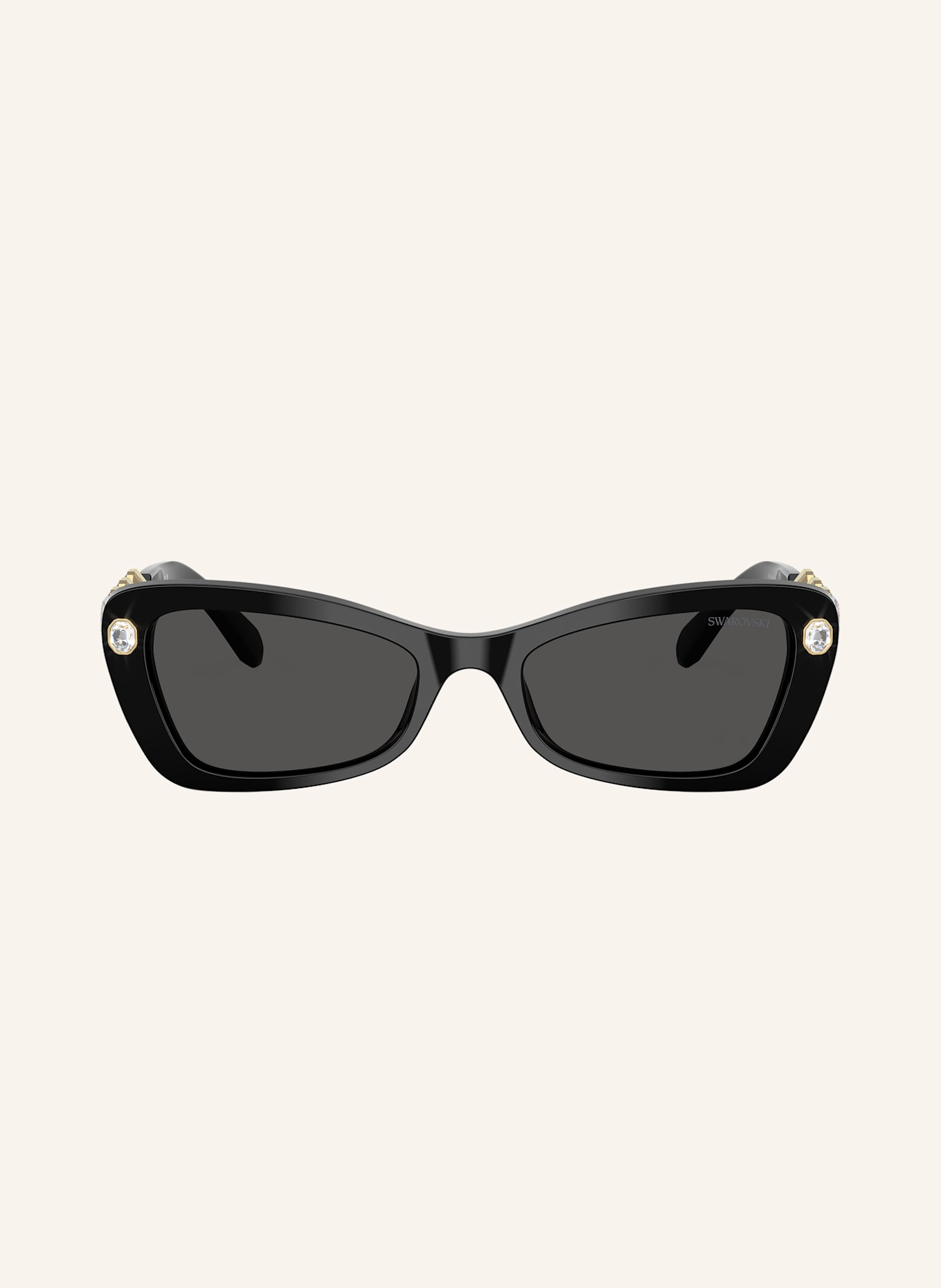 SWAROVSKI Set: Sonnenbrille SK6033 und Armband: 100187 - SCHWARZ/ DUNKELGRAU