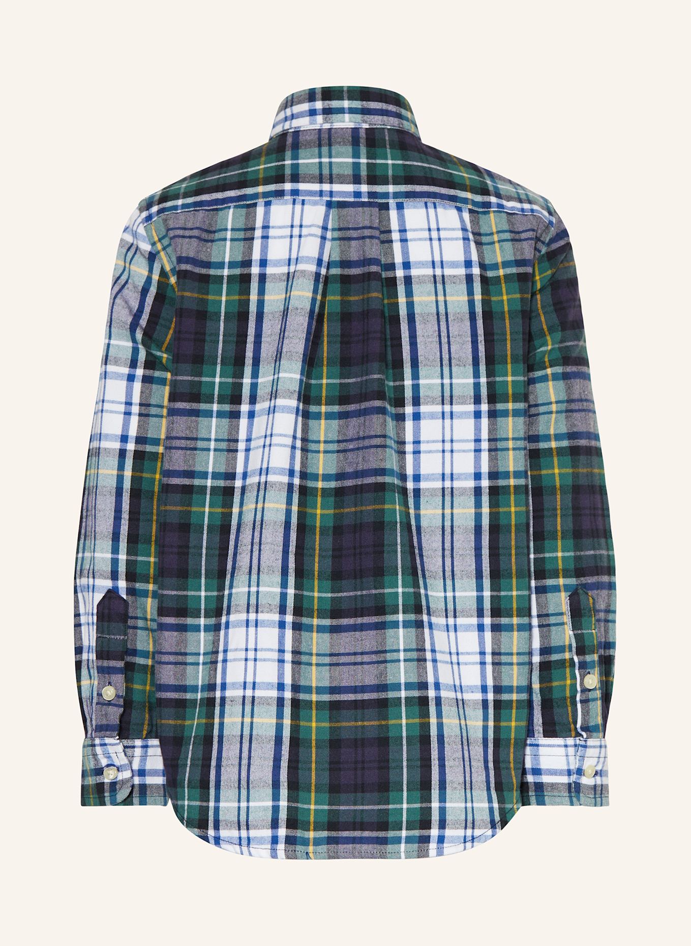 POLO RALPH LAUREN Oxfordhemd aus Flanell, Farbe: BLAU/ WEISS (Bild 2)
