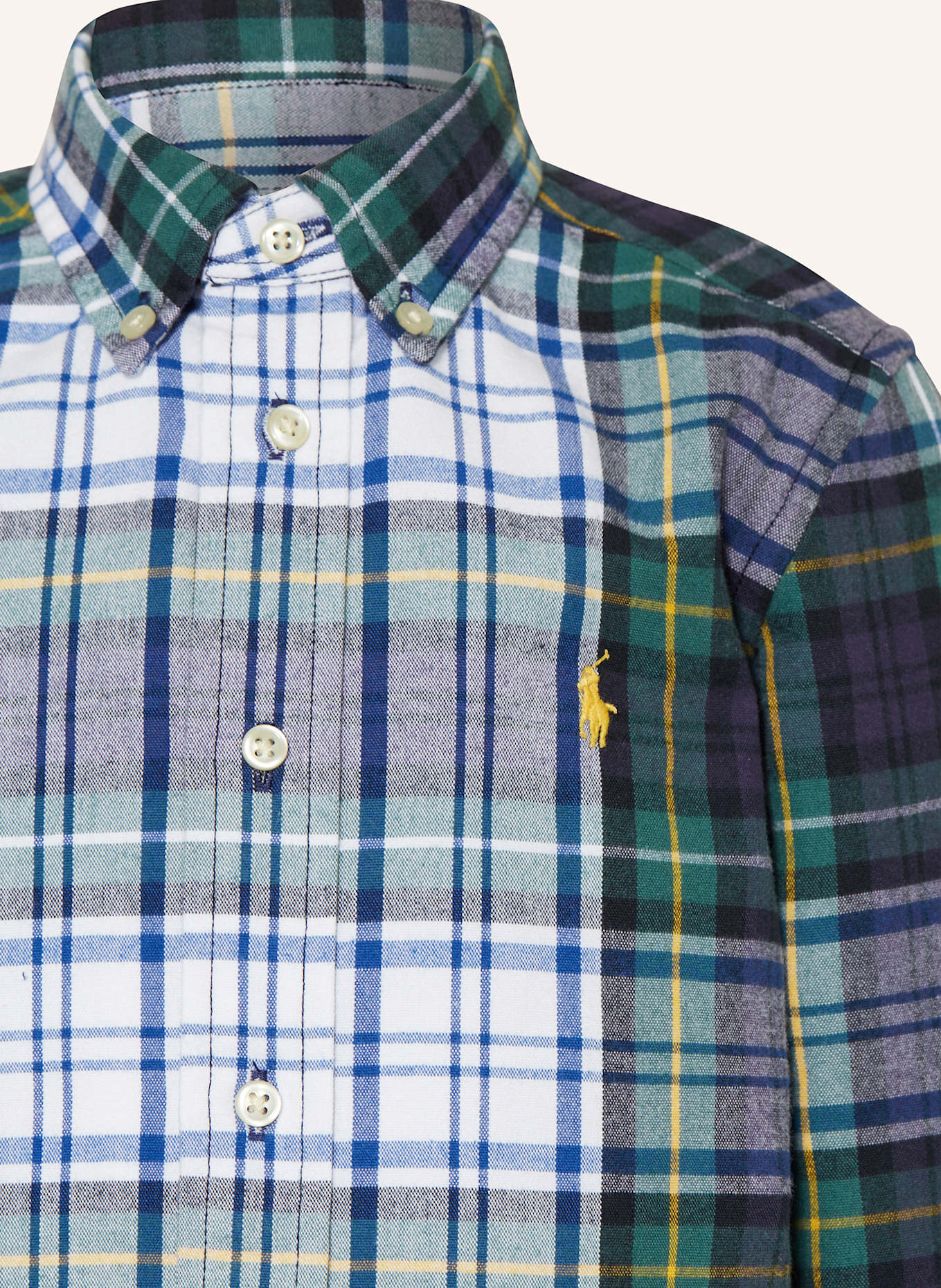 POLO RALPH LAUREN Oxfordhemd aus Flanell, Farbe: BLAU/ WEISS (Bild 3)