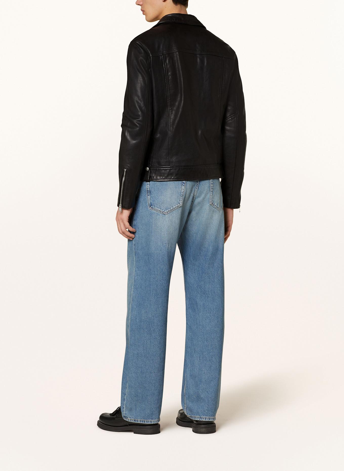 ALLSAINTS Kurtka skórzana MILO BIKER: CZARNY