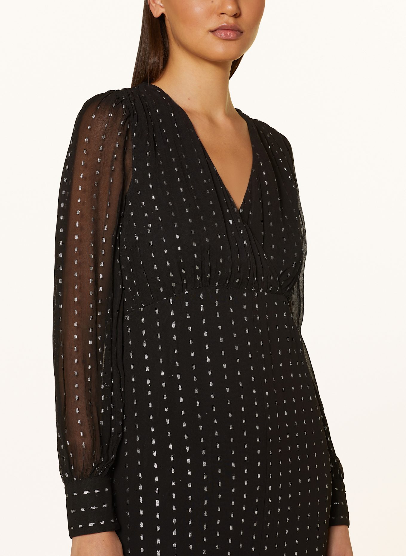 Whistles black and gold dress on sale