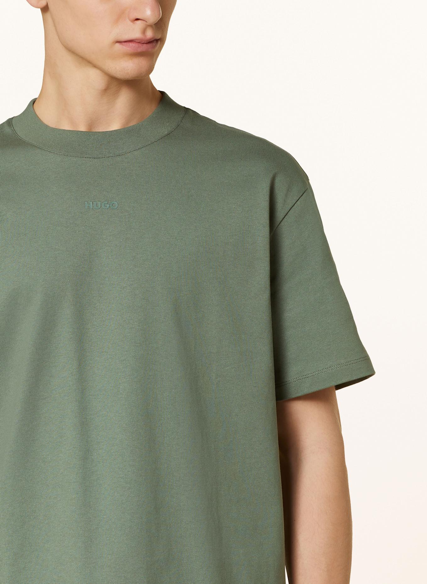 HUGO T-shirt DAPOLINO: ZIELONY