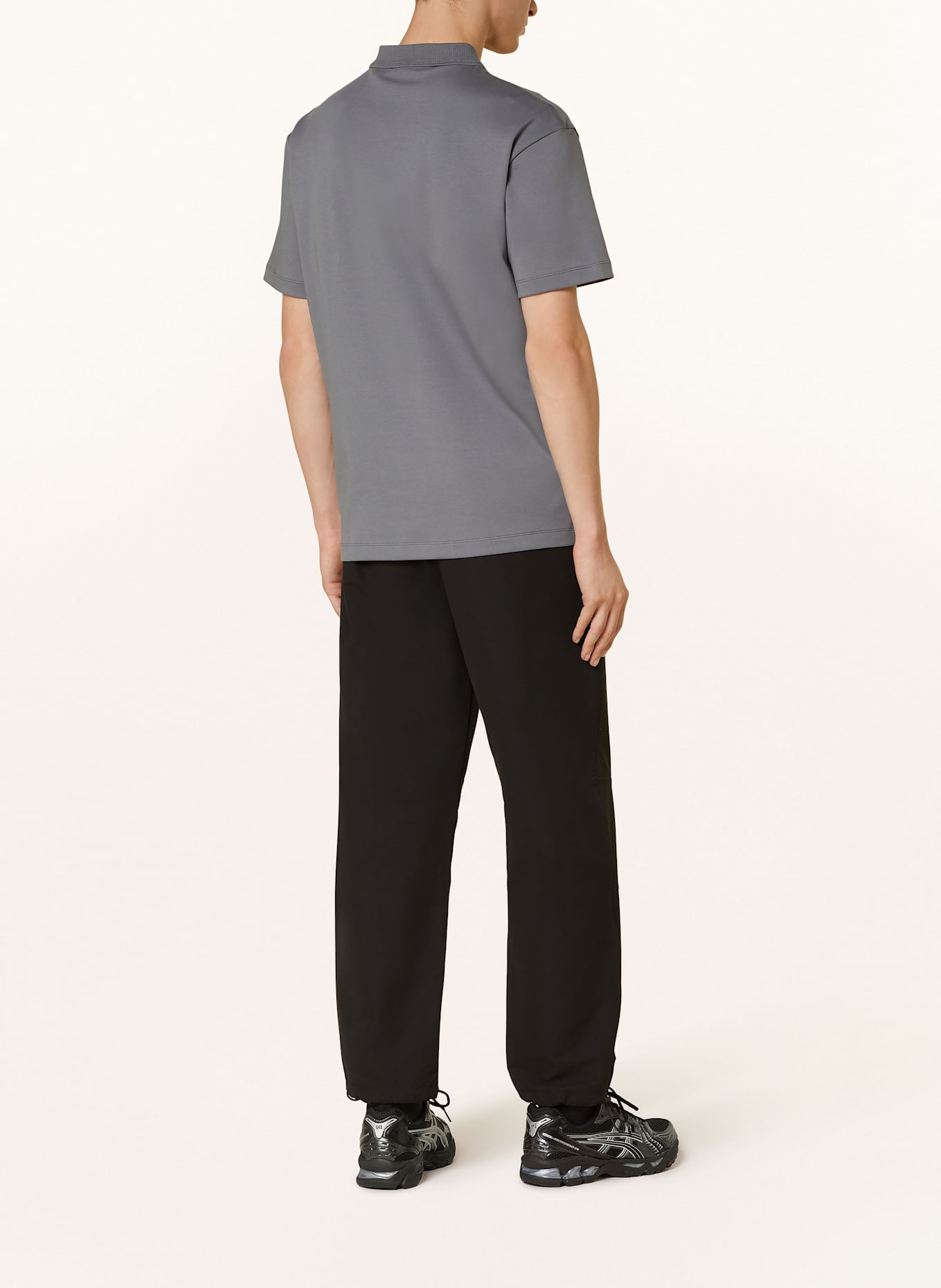 HUGO DEABONO jersey polo shirt: GRAY