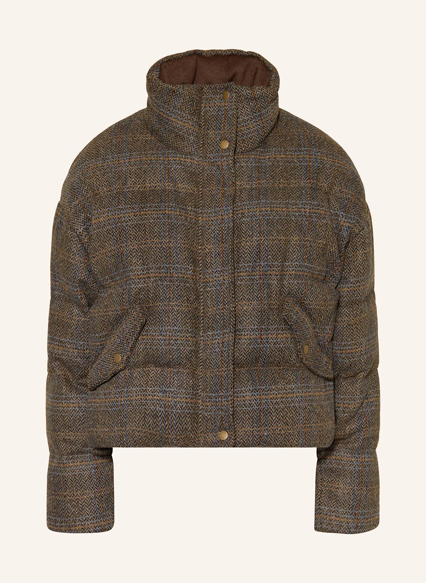 ba&sh Tweed-Steppjacke HIDAI, Farbe: BRAUN/ DUNKELBRAUN/ BLAU (Bild 1)