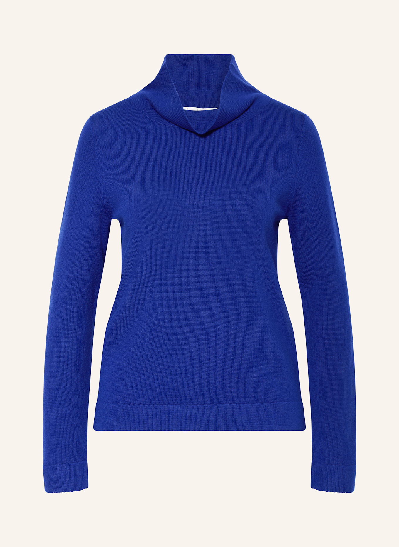 Royal blue turtleneck womens top