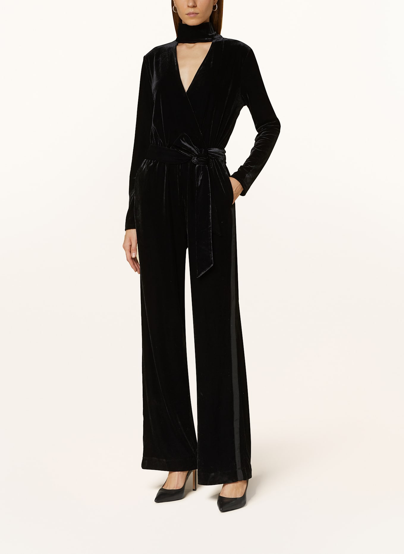 REISS Velvet jumpsuit