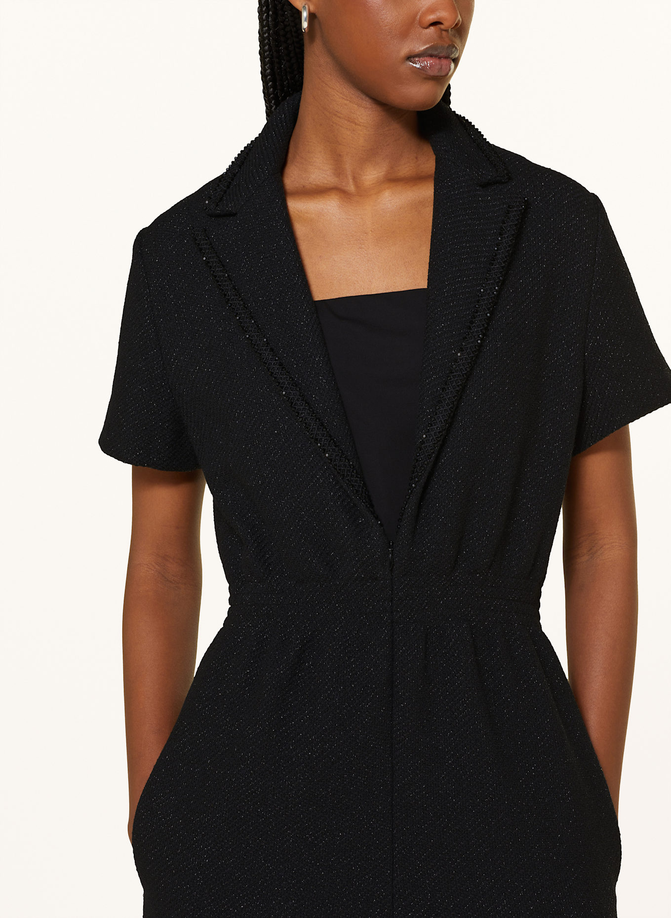 Maje tweed jumpsuit clearance
