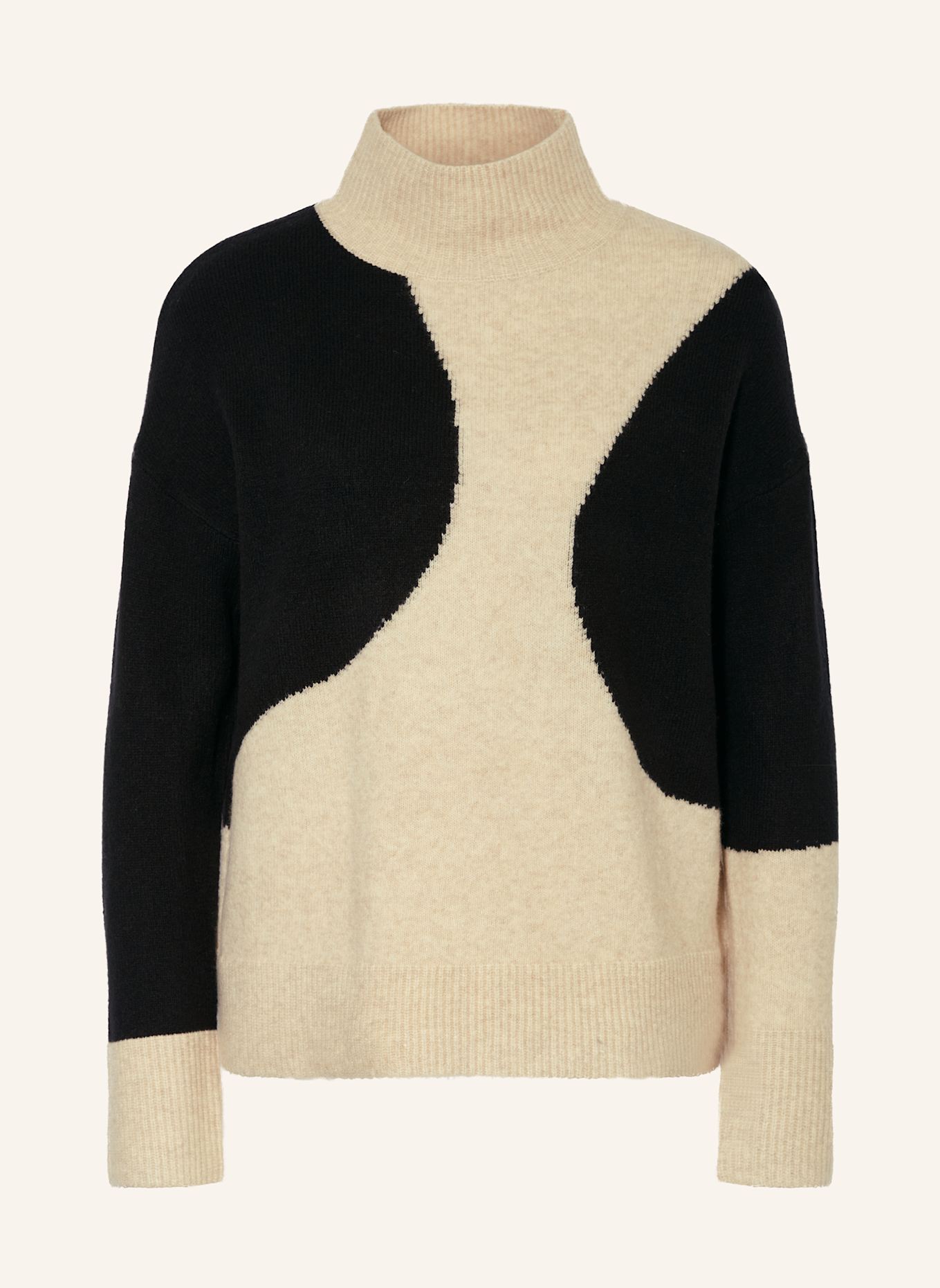 REISS Sweater in cream black