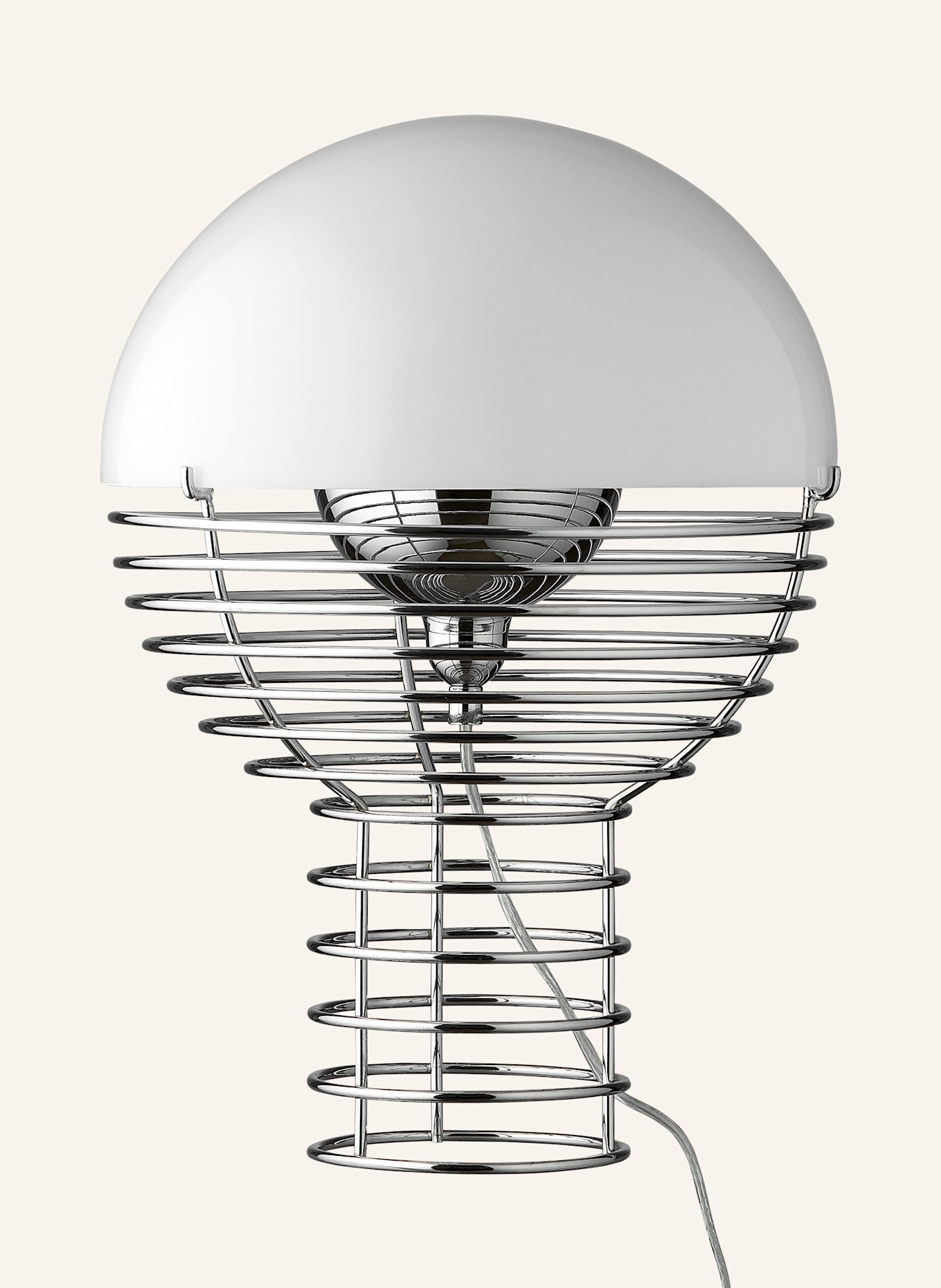 VERPAN Tischleuchte WIRE, Farbe: SILBER/ WEISS (Bild 1)