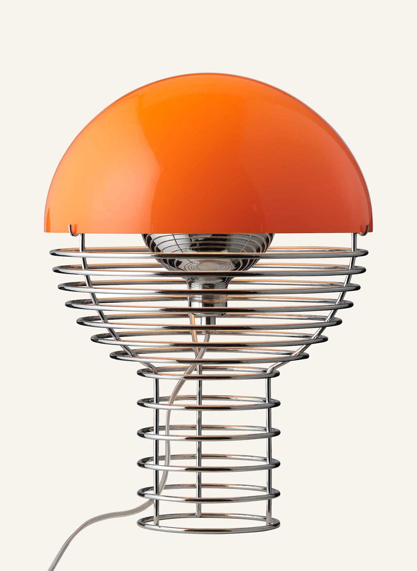 VERPAN Tischleuchte WIRE: - Chrome/Orange