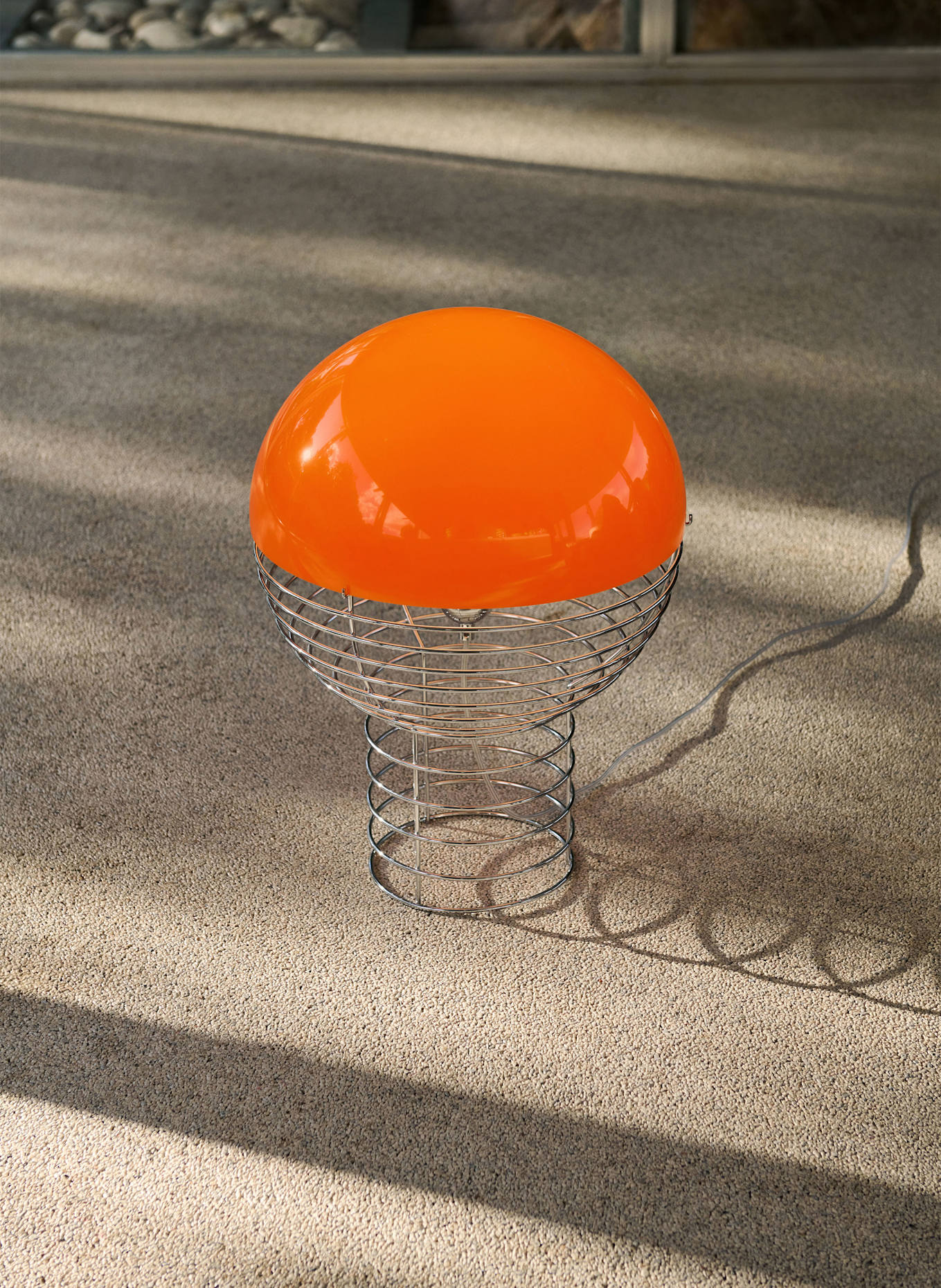 VERPAN Tischleuchte WIRE: - Chrome/Orange