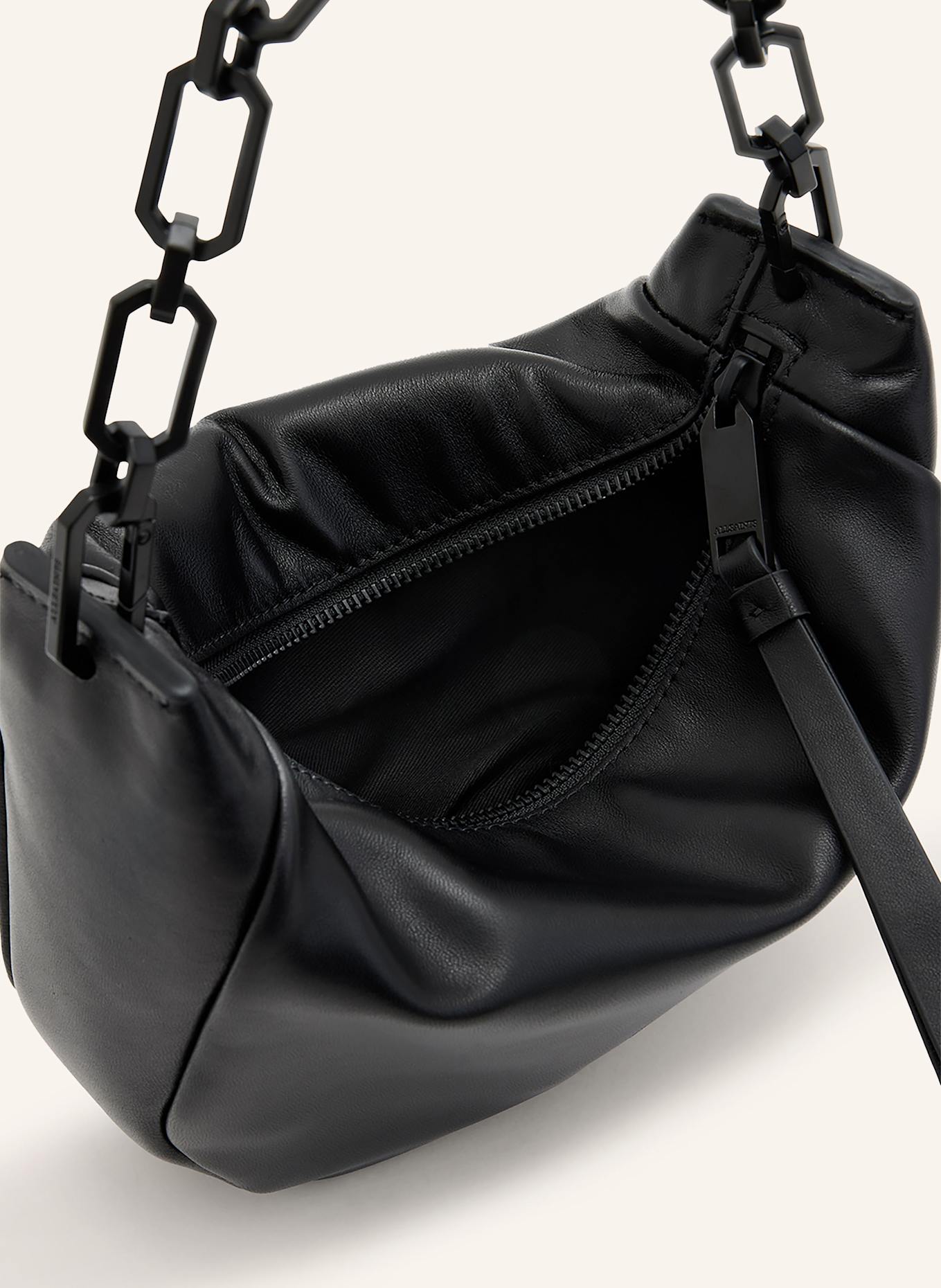 ALLSAINTS MADEA MINI clutch in black