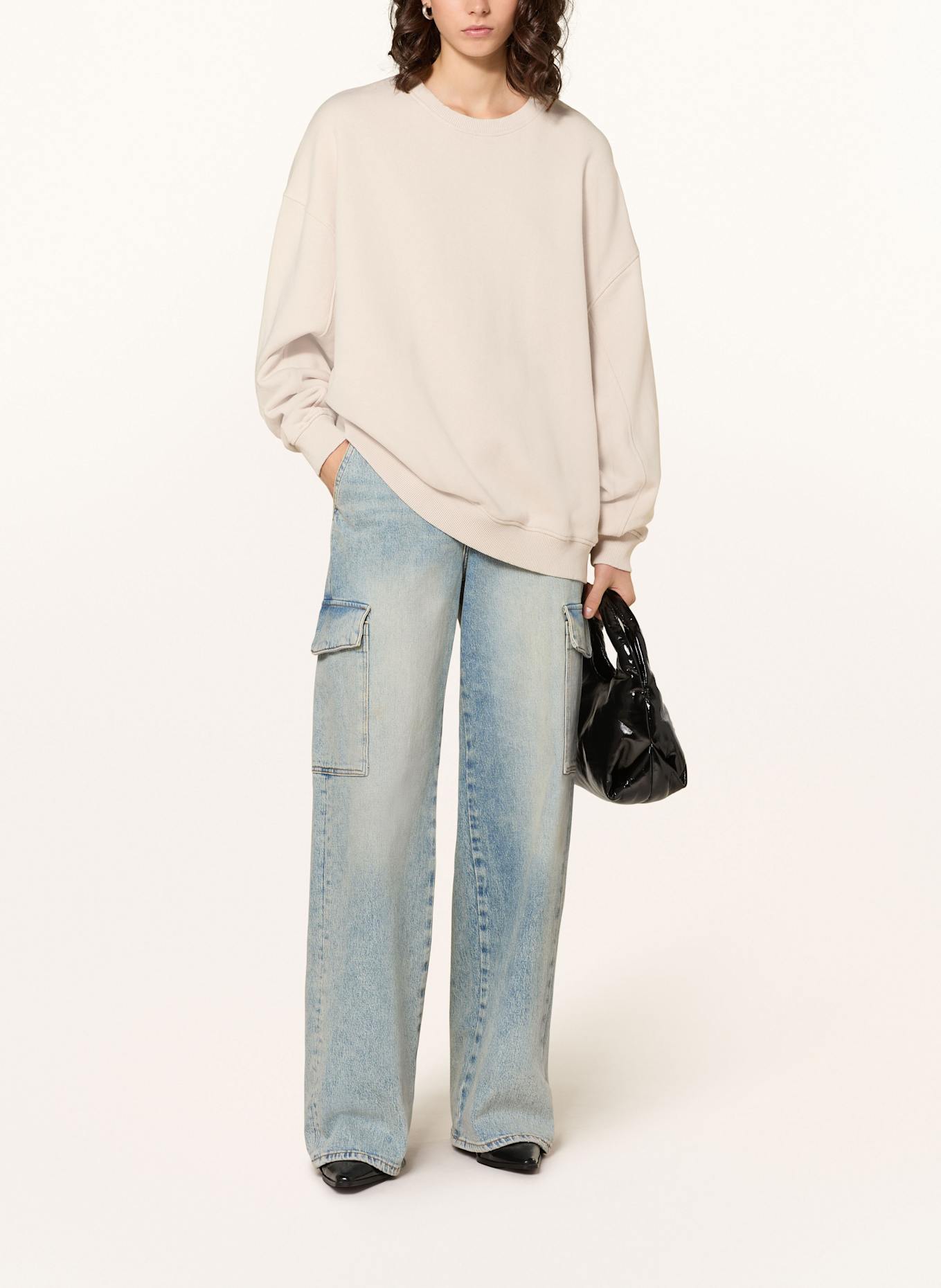 black palms sweatshirt oversized HONEY 1.0, Farbe: HELLGRAU (Bild 2)
