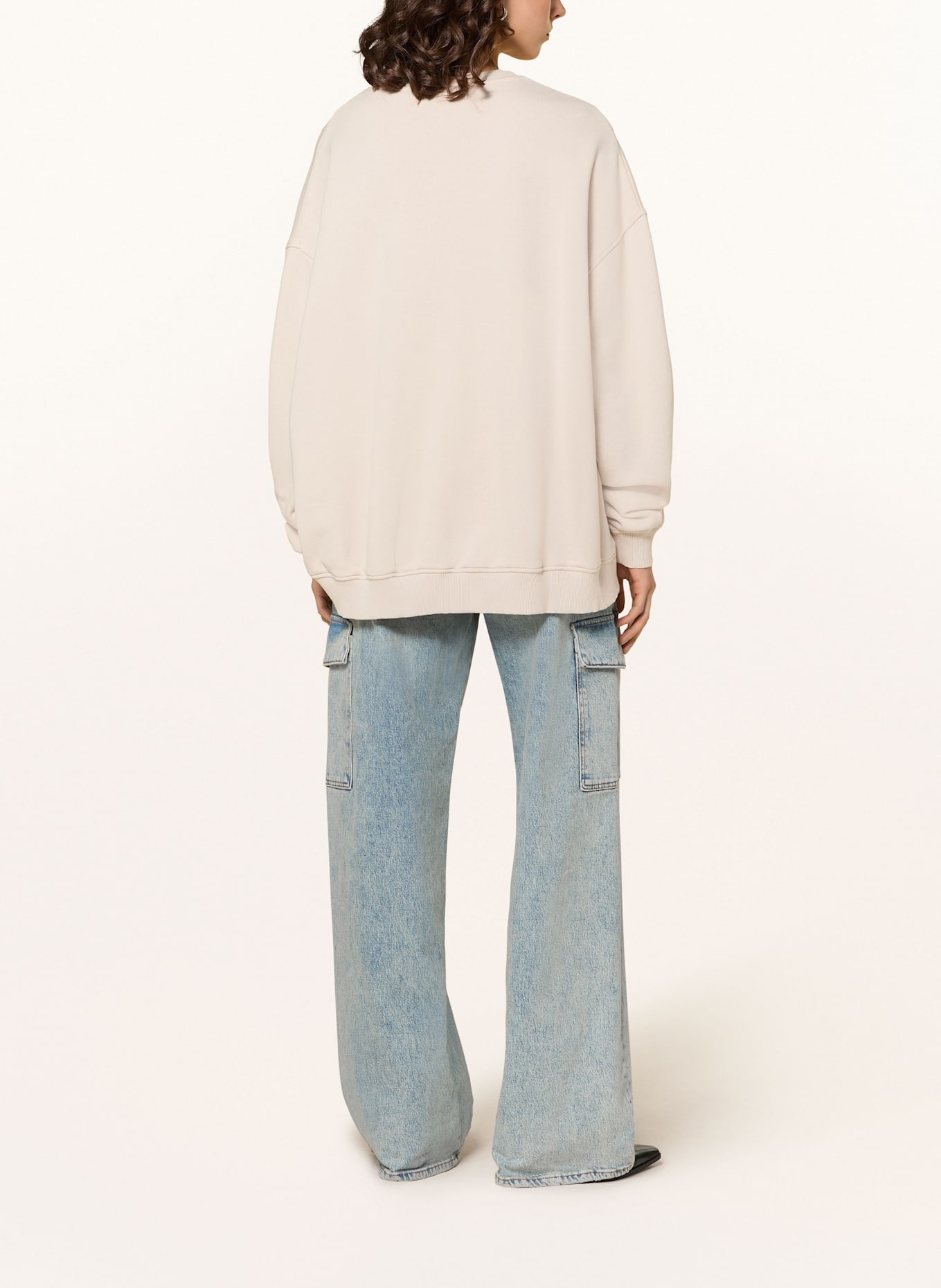 black palms sweatshirt oversized HONEY 1.0, Farbe: HELLGRAU (Bild 3)