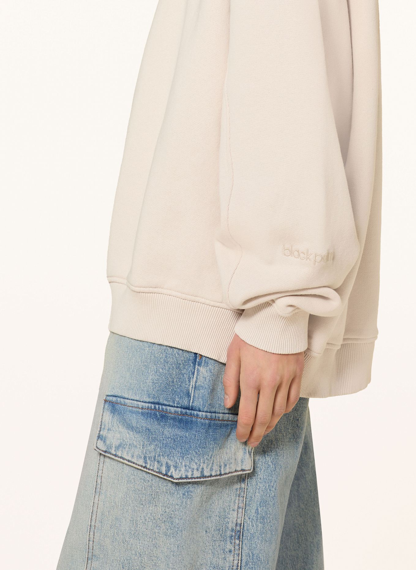 black palms sweatshirt oversized HONEY 1.0, Farbe: HELLGRAU (Bild 4)