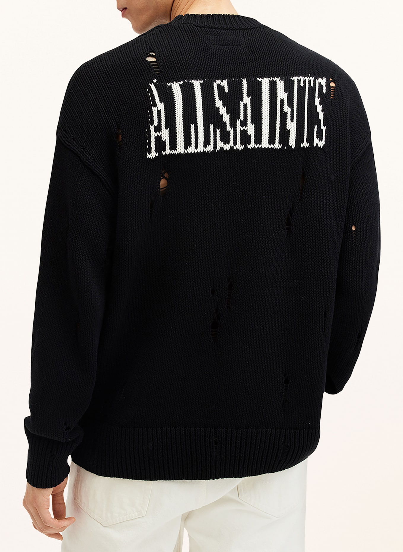 All saints white sweater top
