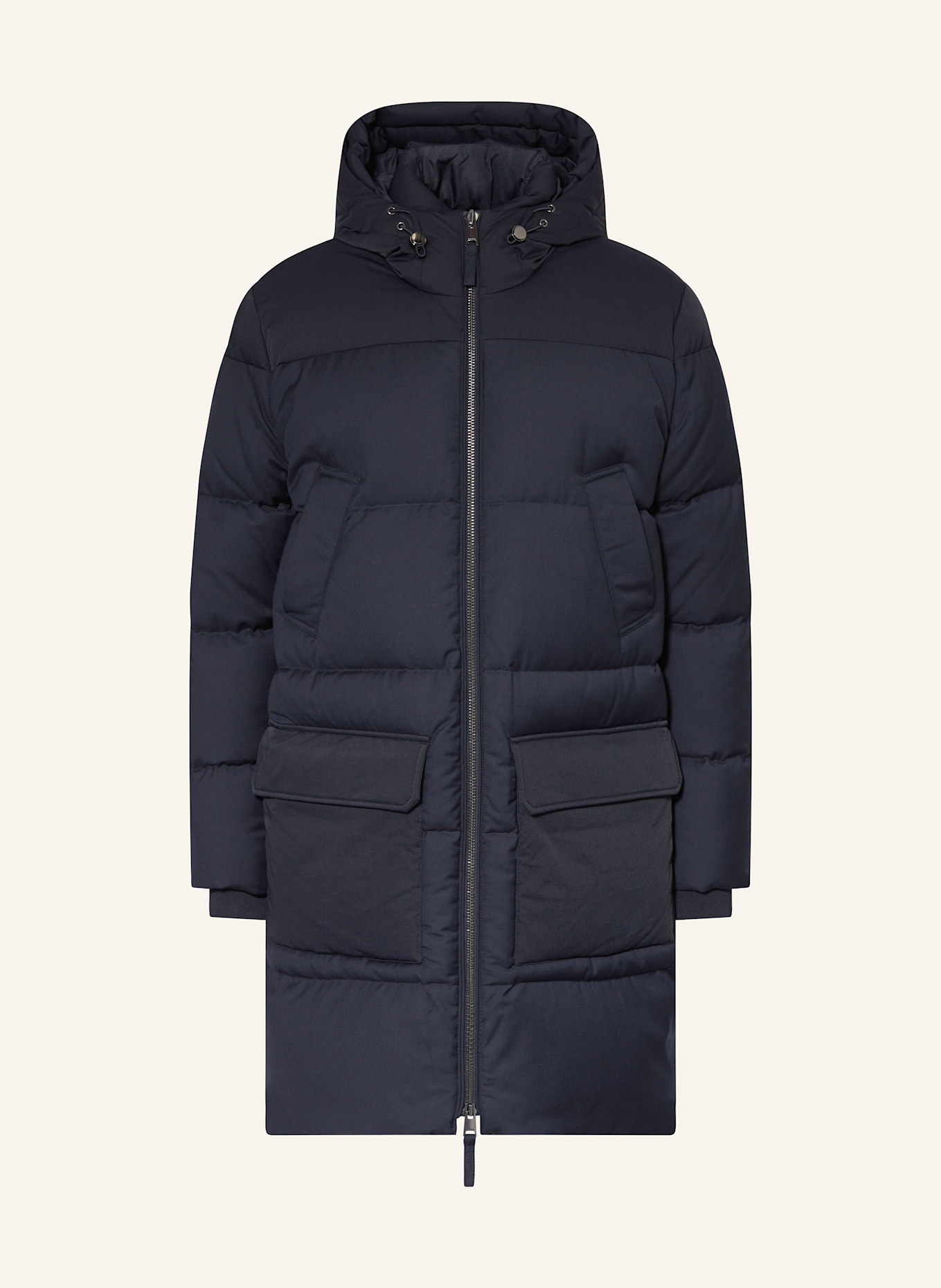 REISS Down coat in dark blue