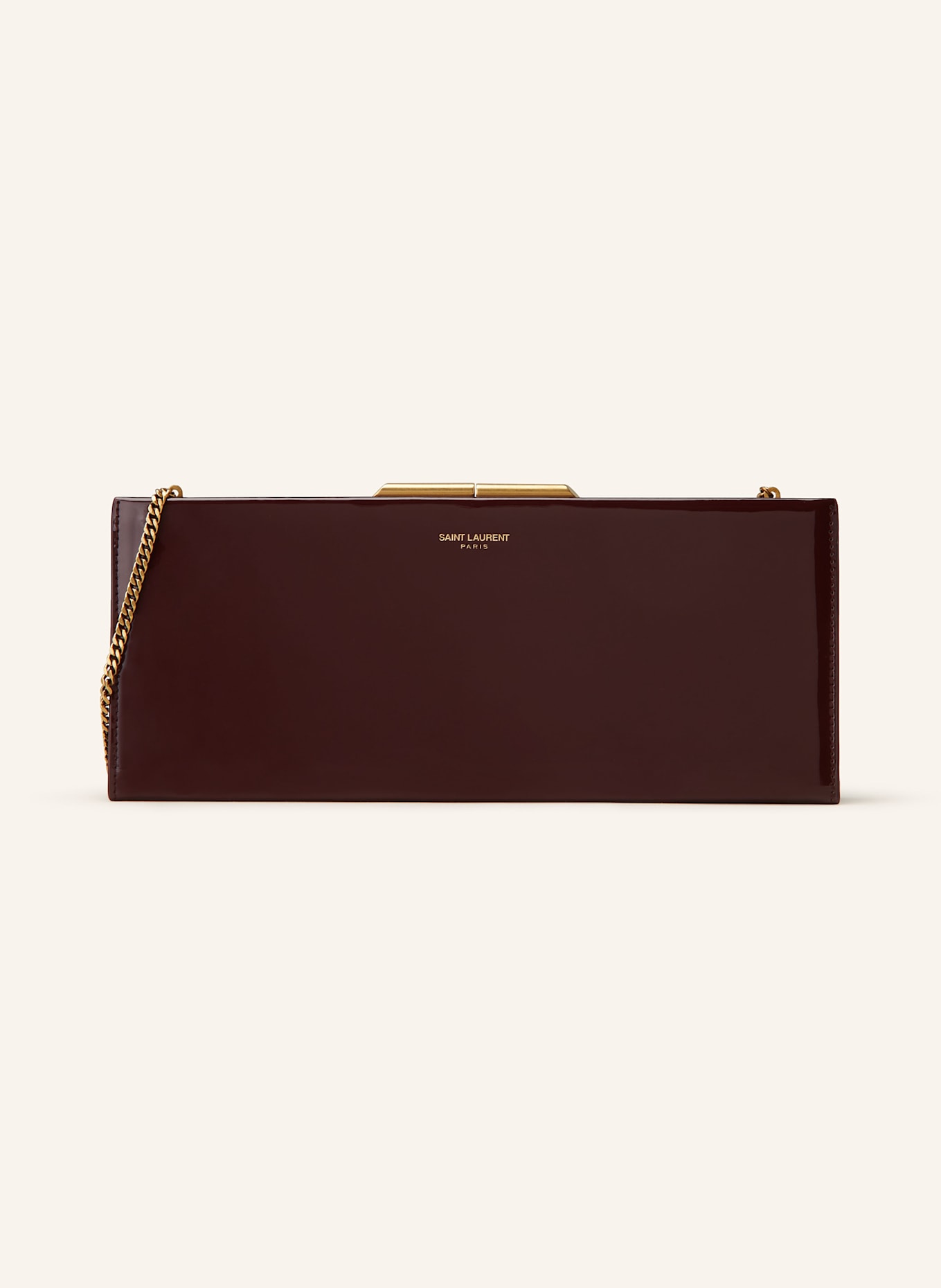 SAINT LAURENT Clutch MIDNIGHT in dunkelrot