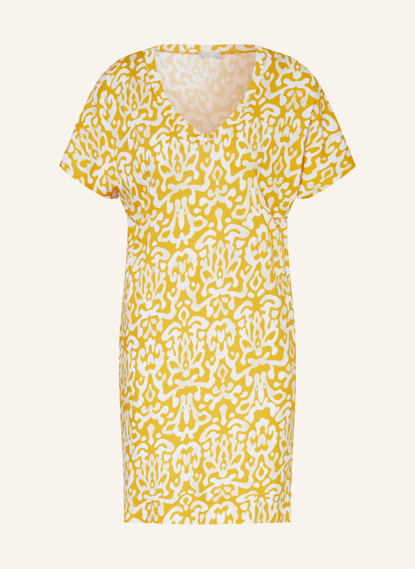 HANRO Nightgown SLEEP & LOUNGE: DARK YELLOW / ECRU / BEIGE