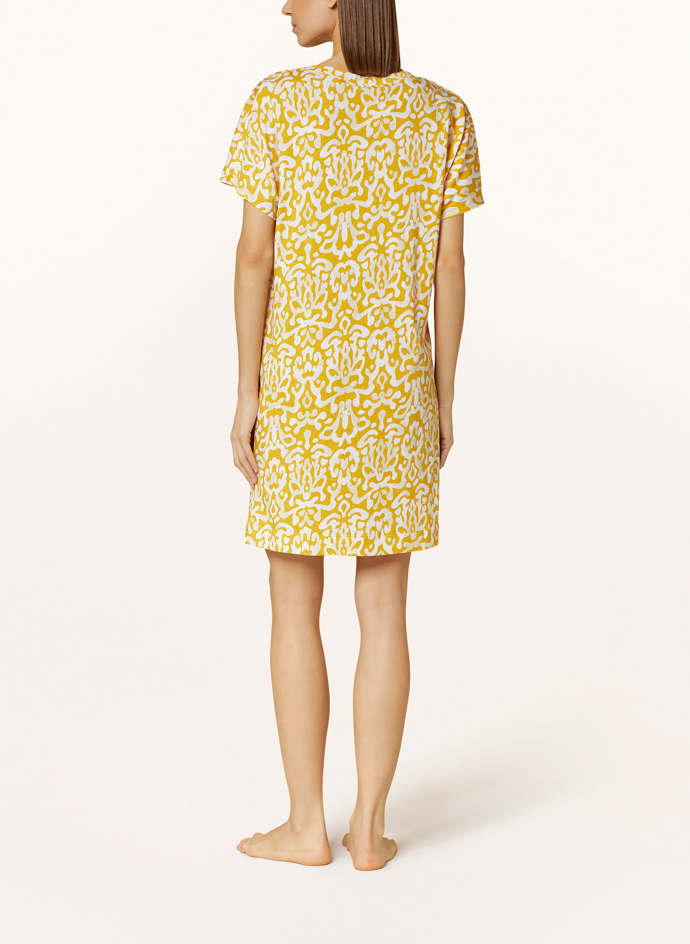 HANRO Nightgown SLEEP & LOUNGE: DARK YELLOW / ECRU / BEIGE