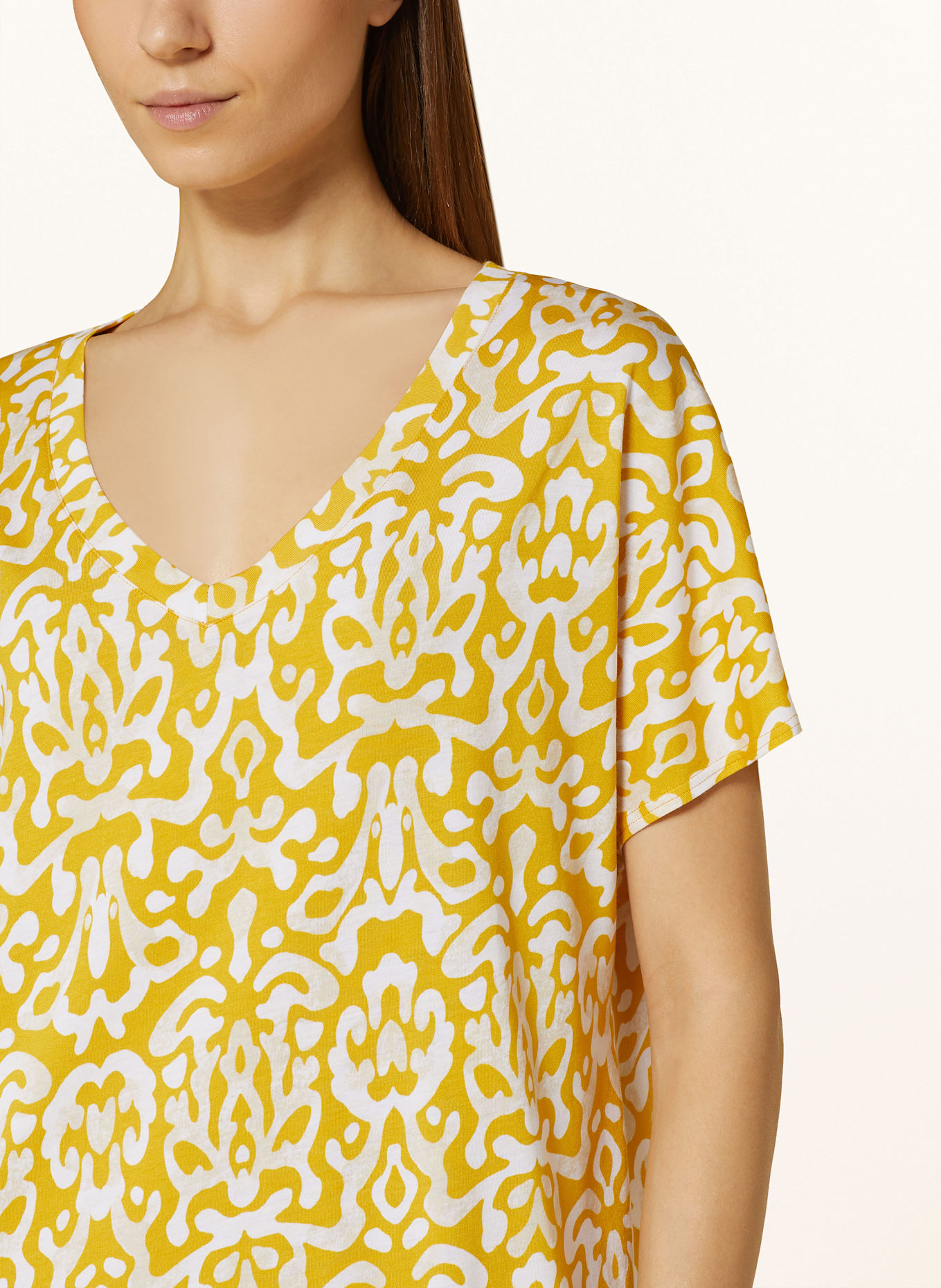 HANRO Nightgown SLEEP & LOUNGE: DARK YELLOW / ECRU / BEIGE