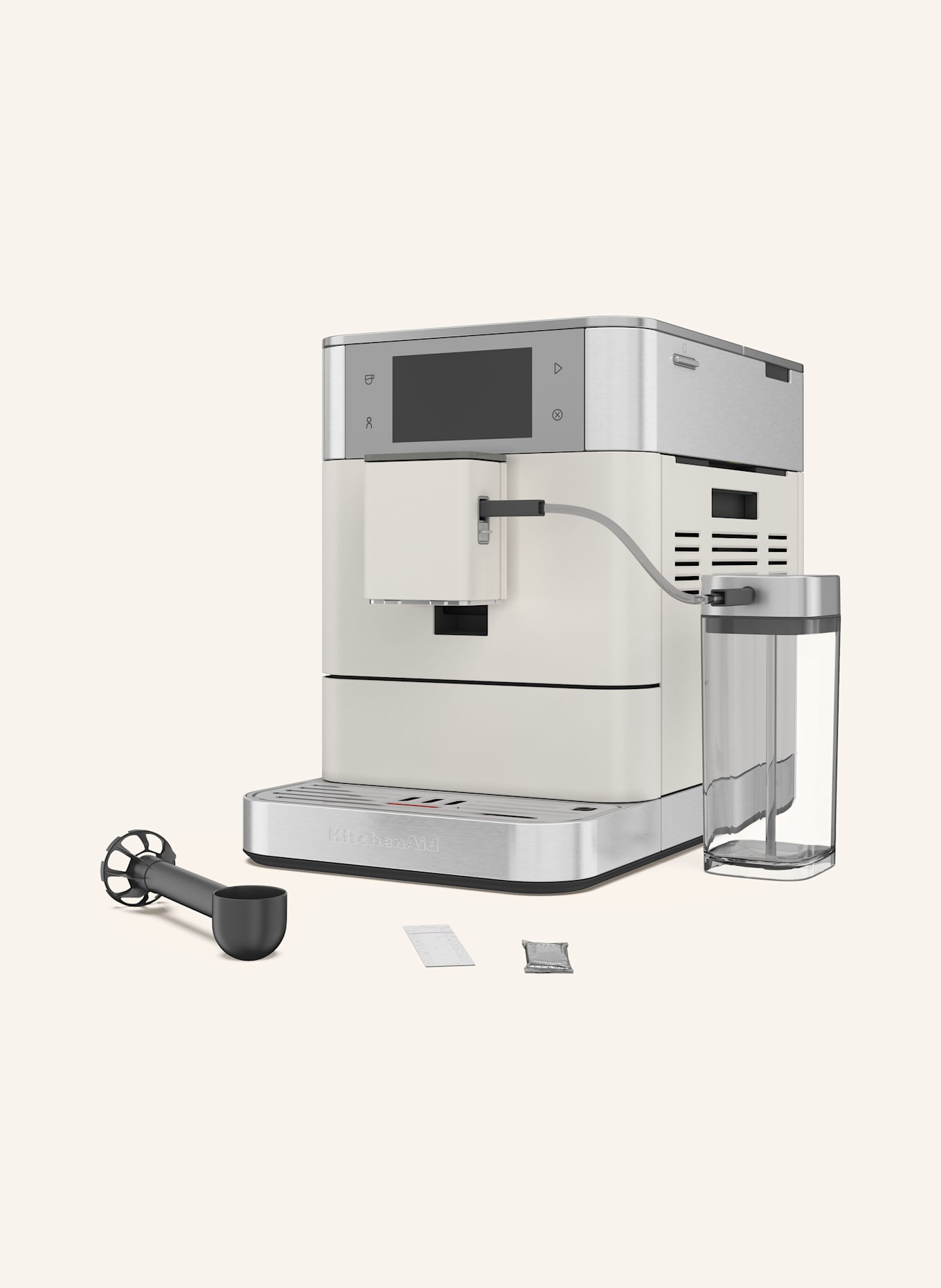 KitchenAid Kaffeevollautomat KF8: WEISS / SILBER