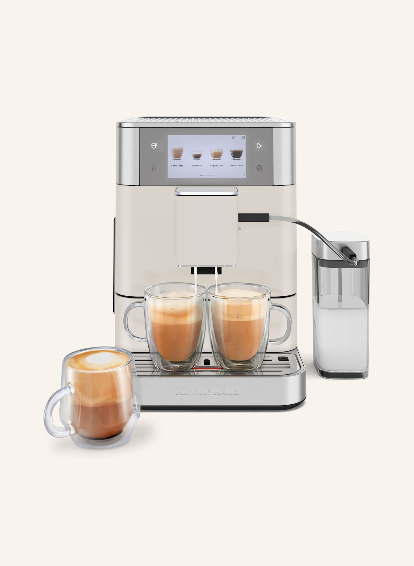 KitchenAid Kaffeevollautomat KF8: WEISS / SILBER