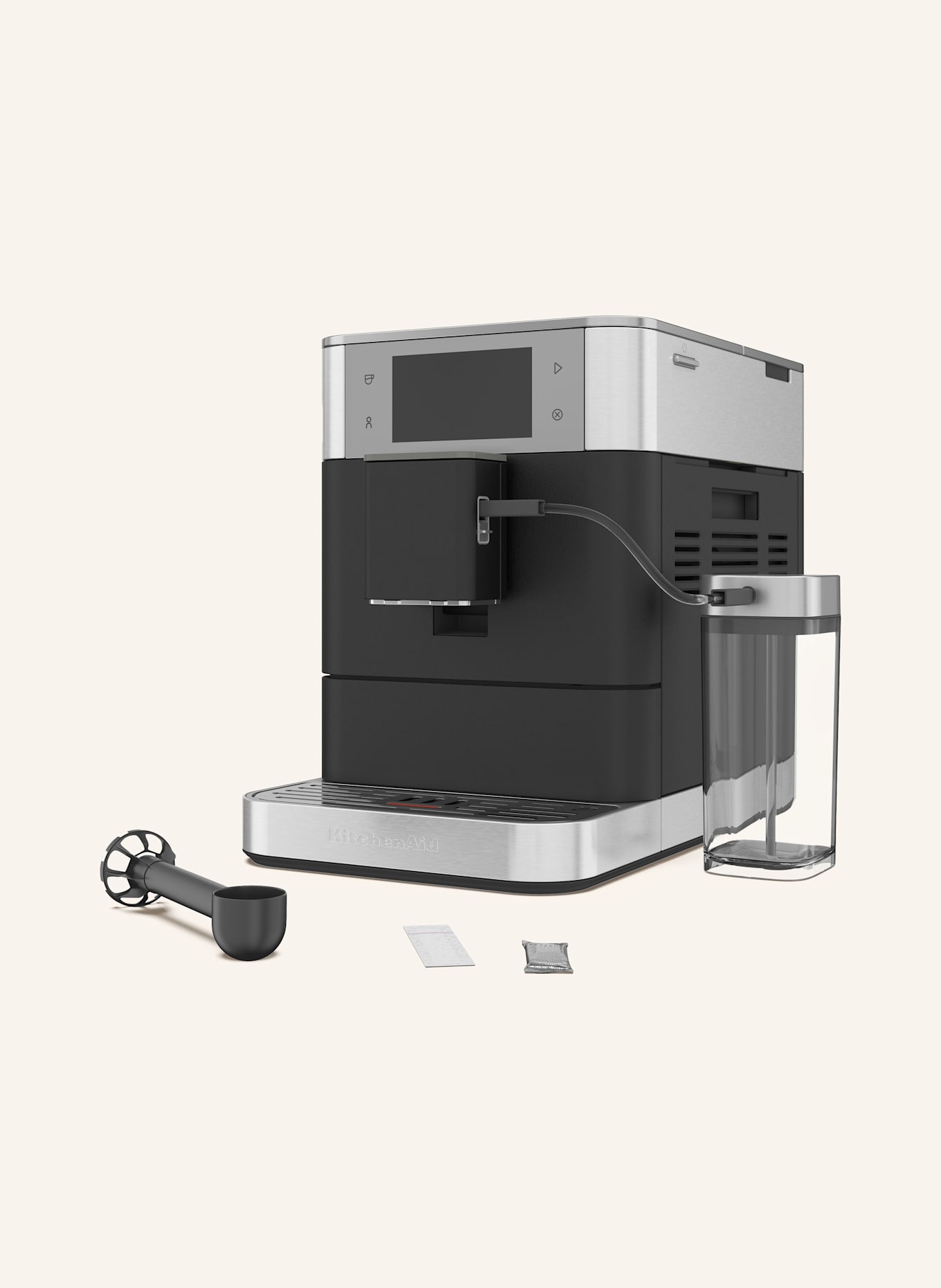 KitchenAid Kaffeevollautomat KF8: SCHWARZ / SILBER