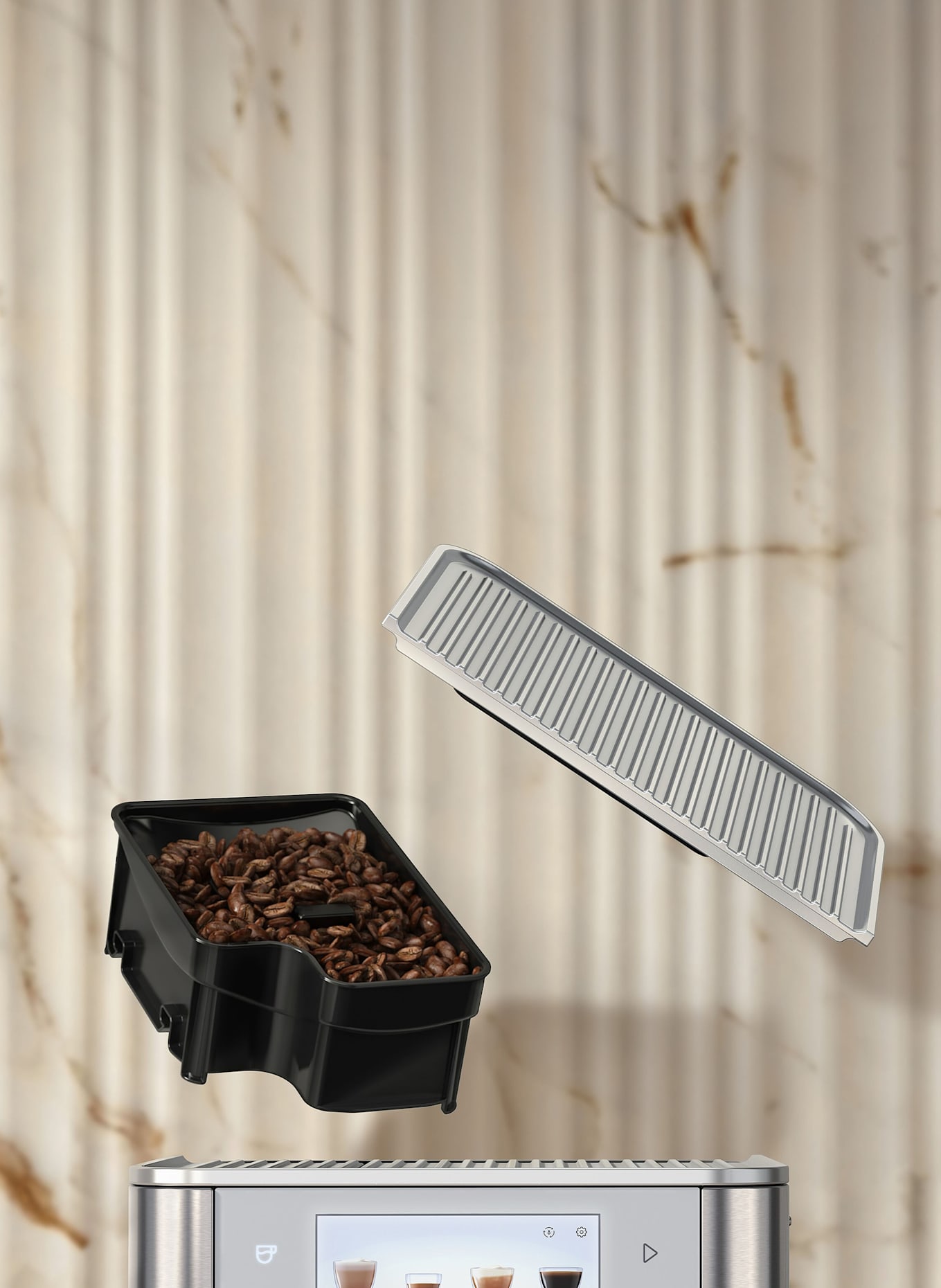 KitchenAid Kaffeevollautomat KF8: SILBER