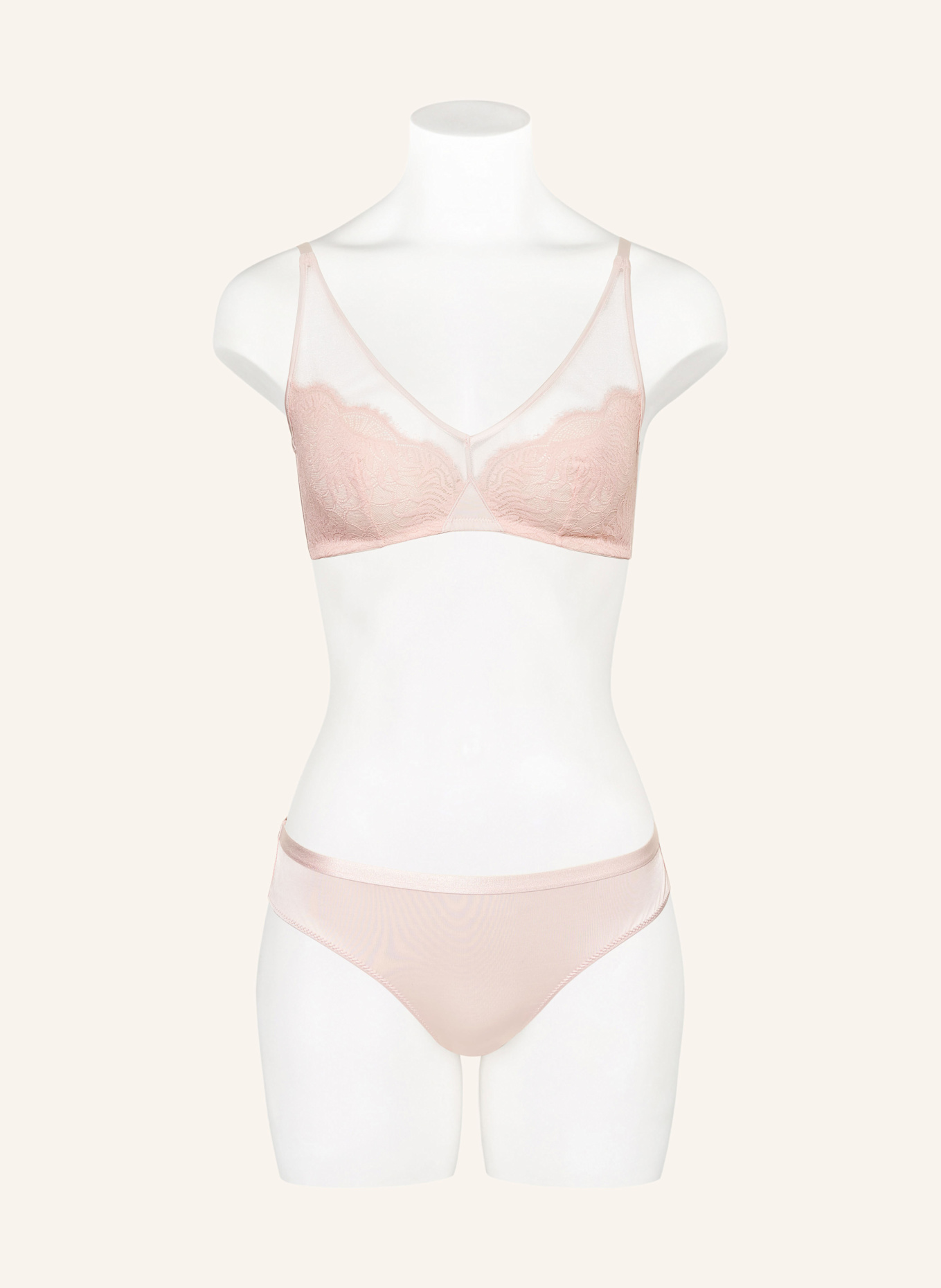 HANRO Gorset GALE: JASNORÓŻOWY