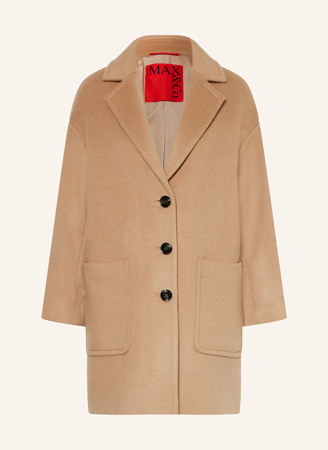 MAX & Co. Wollen jas TAROCCO: CAMEL