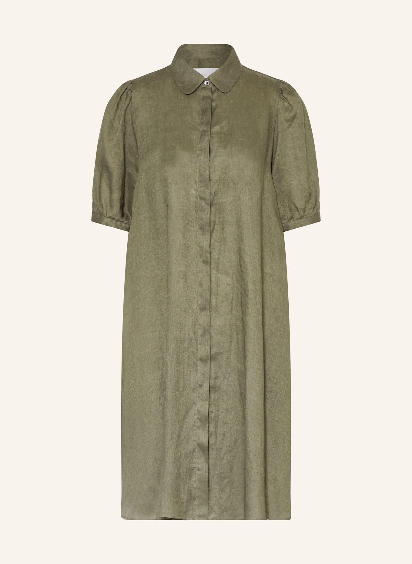 ROBERT FRIEDMAN Hemdblusenkleid FINIAL aus Leinen: KHAKI