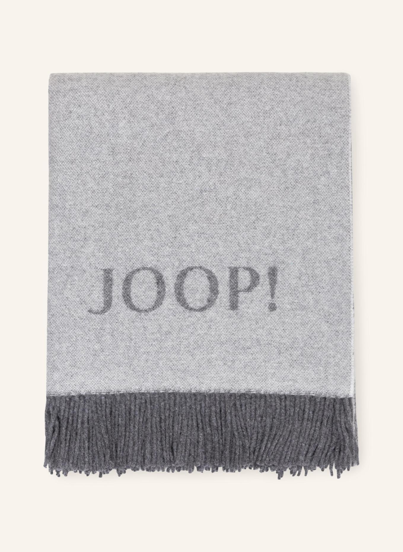JOOP! Plaid FINE DOUBLEFACE: HELLGRAU/ GRAU