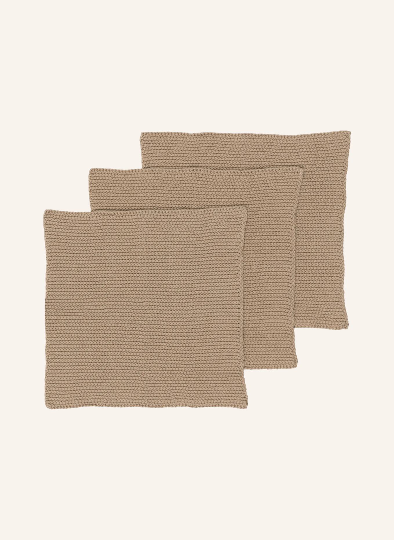 blomus 3er-Set Spültücher WIPE PERLA: BEIGE