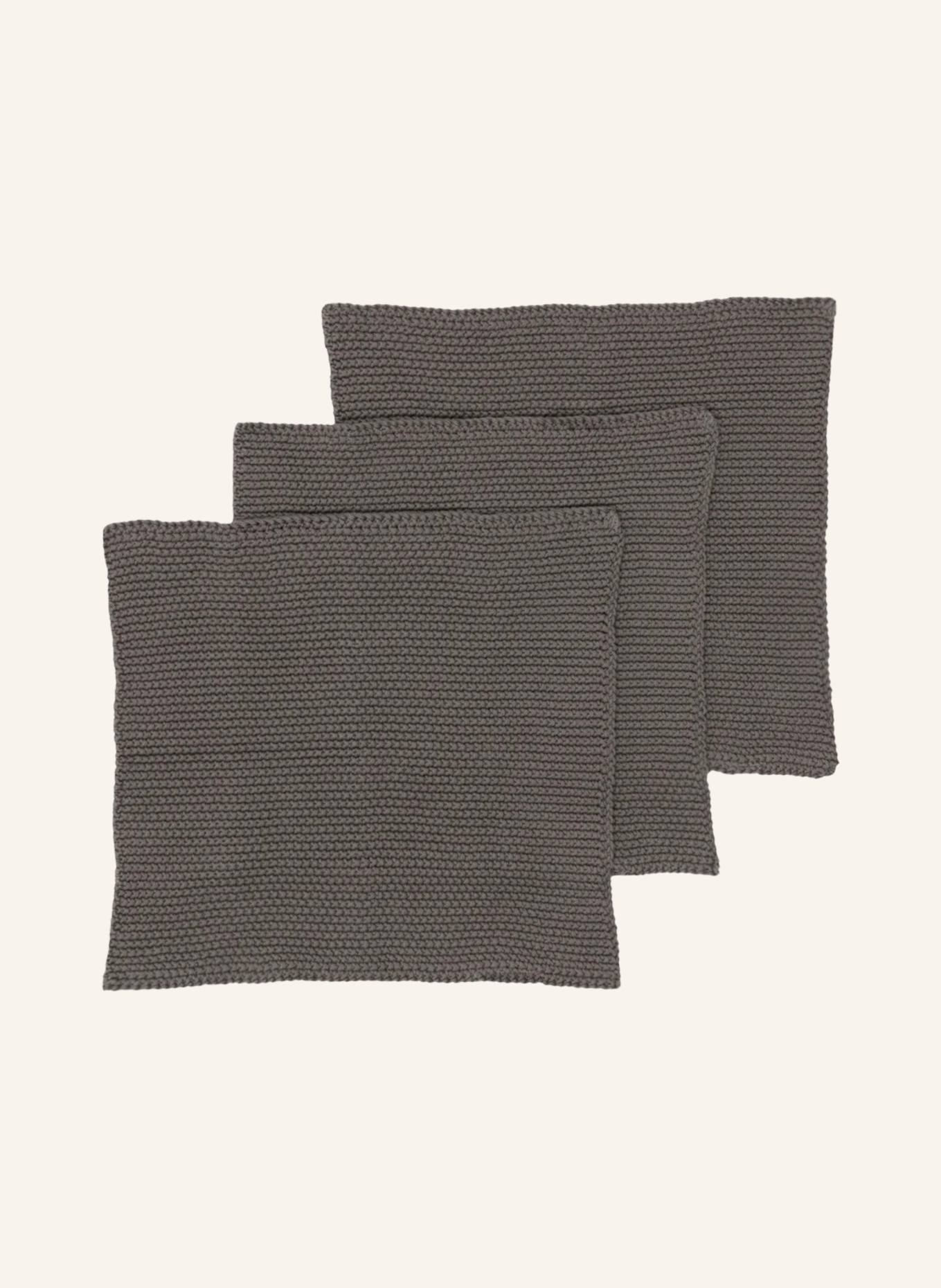 blomus 3er-Set Spültücher WIPE PERLA: TAUPE