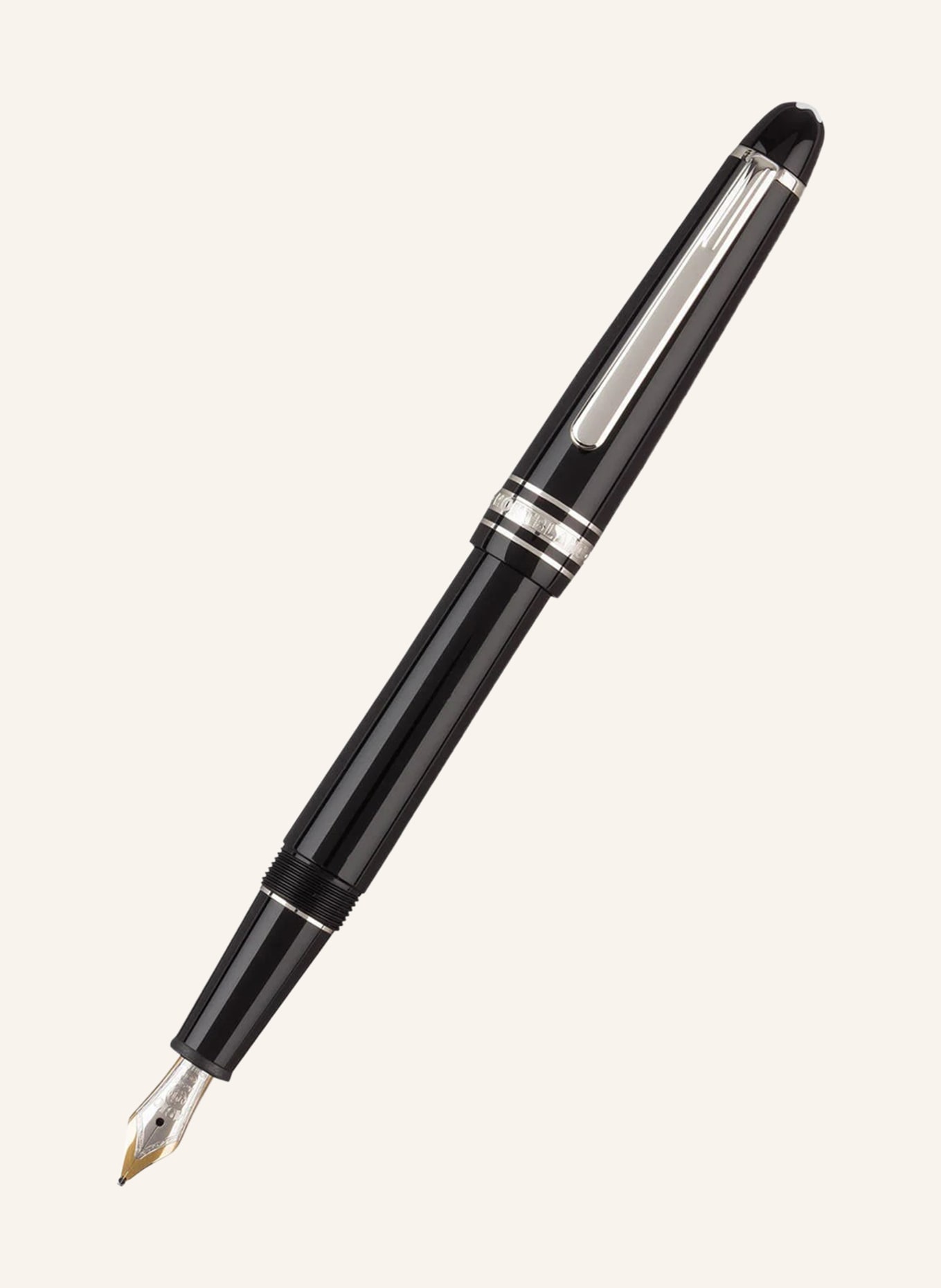 MONTBLANC Füllfederhalter MEISTERSTÜCK CLASSIQUE PLATINUM LINE 149: SCHWARZ
