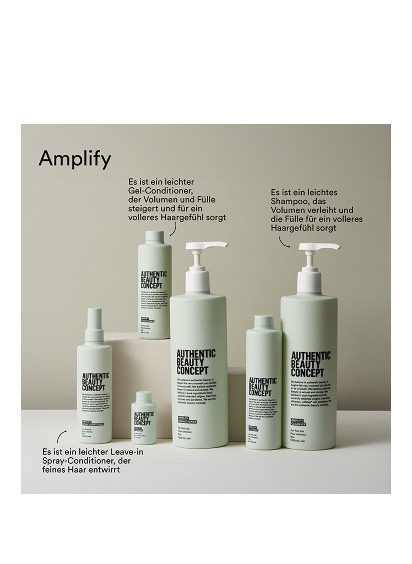 AUTHENTIC BEAUTY CONCEPT AMPLIFY SPRAY CONDITIONER