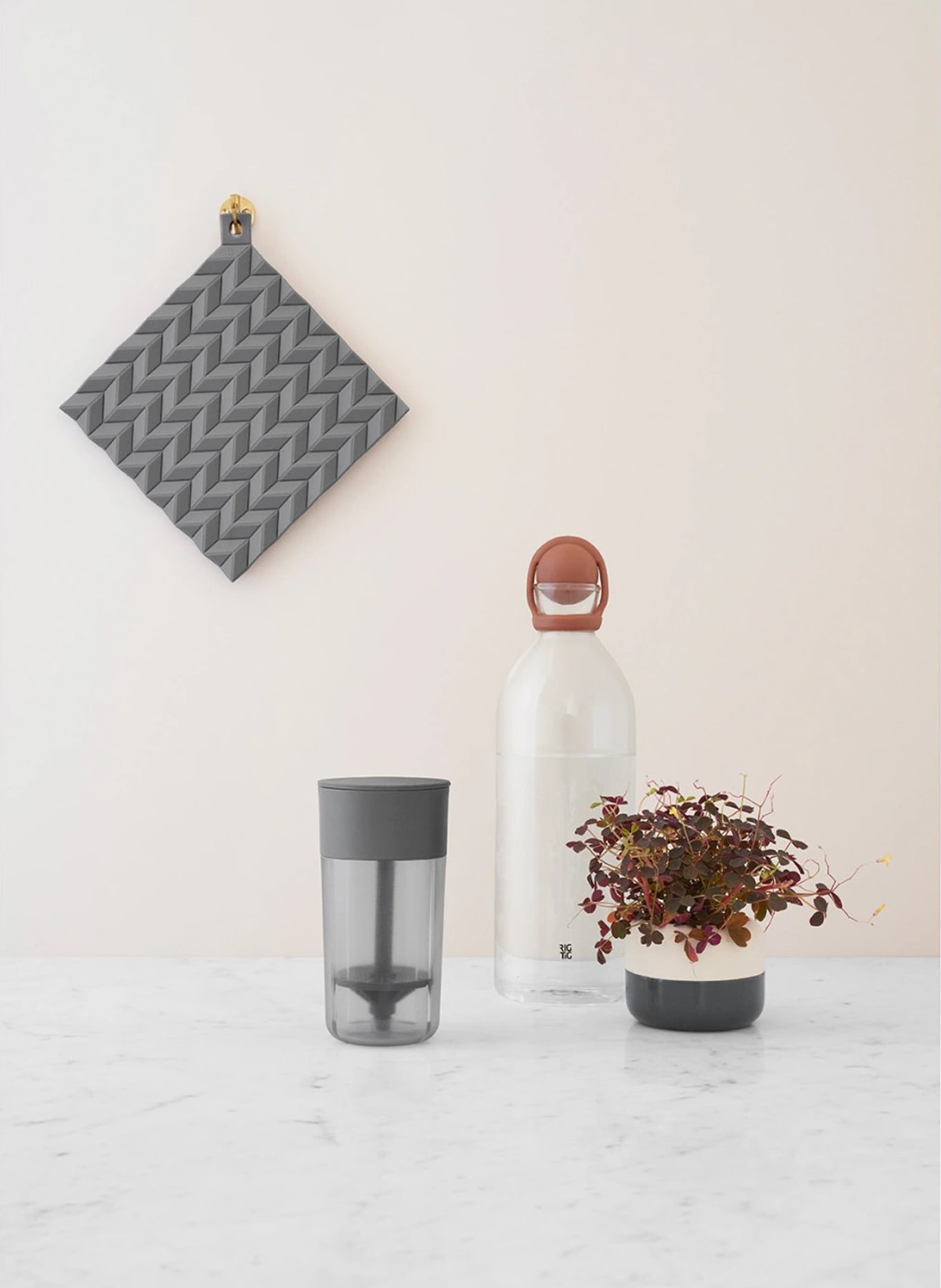 RIG TIG Topflappen HOLD-ON: GRAU