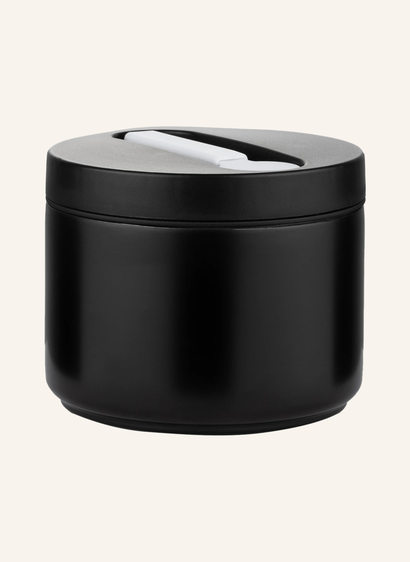 DESIGN LETTERS Thermal lunchbox EAT SMALL: BLACK / WHITE