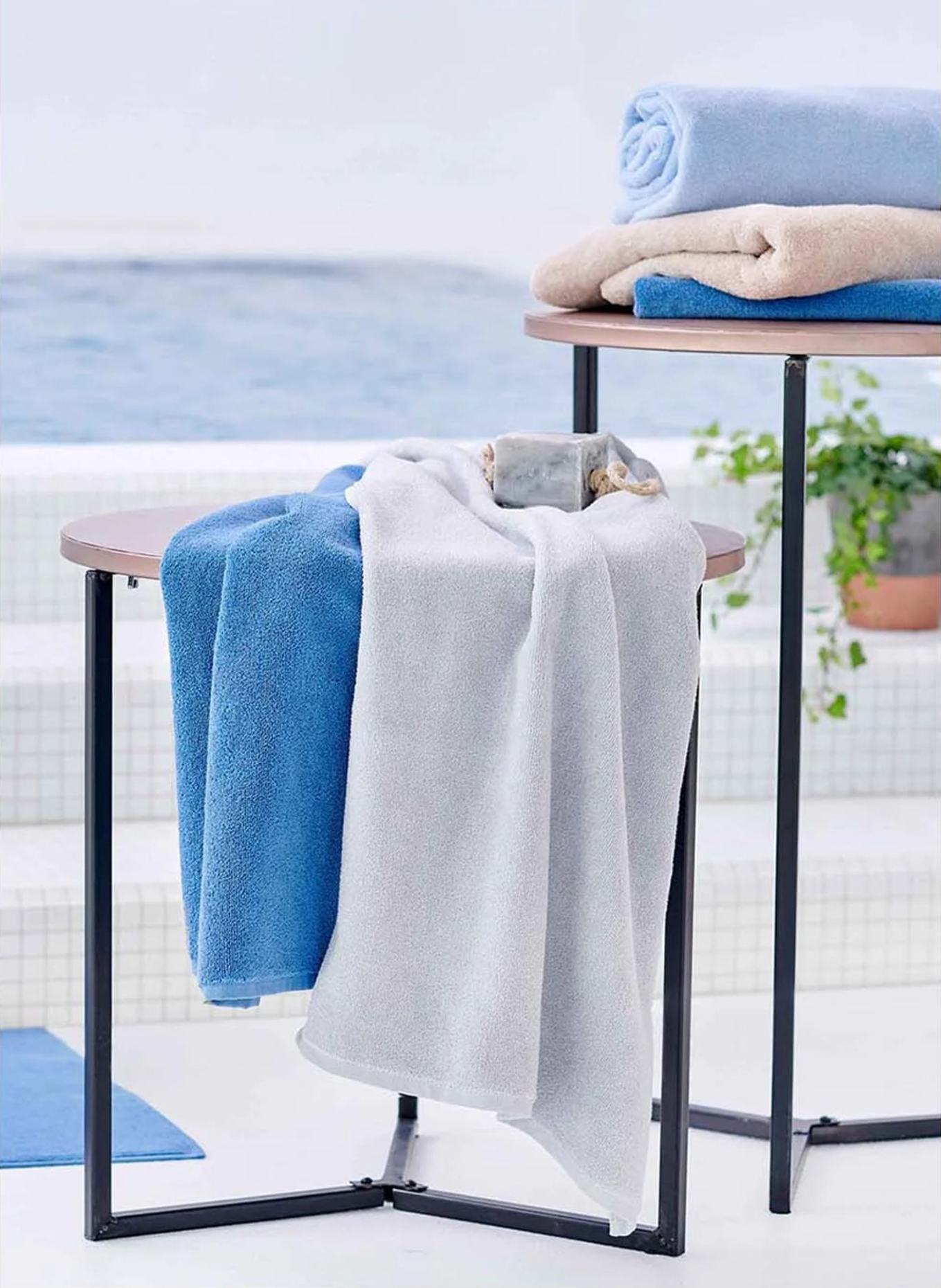 Christian Fischbacher Duschtuch PRESTIGE: BEIGE