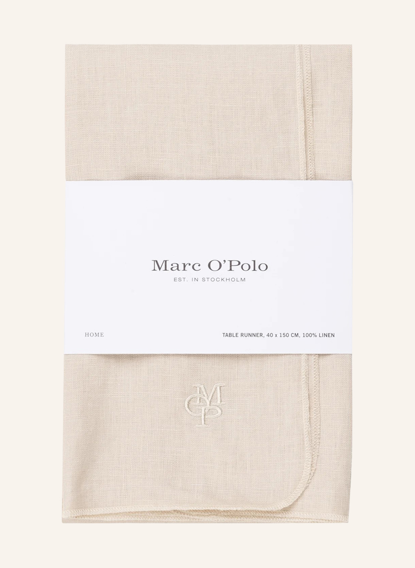 Marc O'Polo Tischläufer VALKA aus Leinen , Farbe: BEIGE (Bild 3)