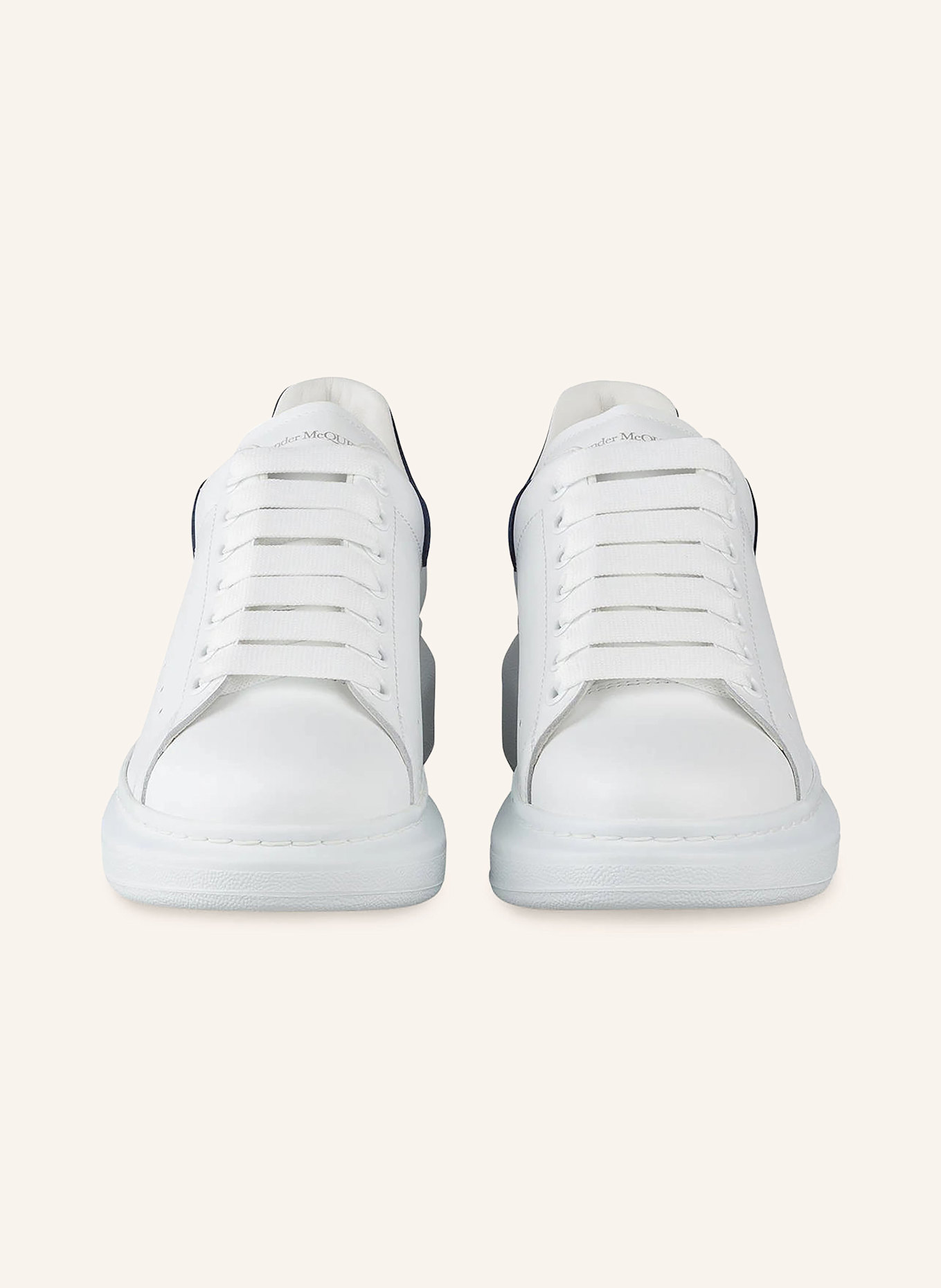 McQUEEN Sneaker: WEISS/ BLAU