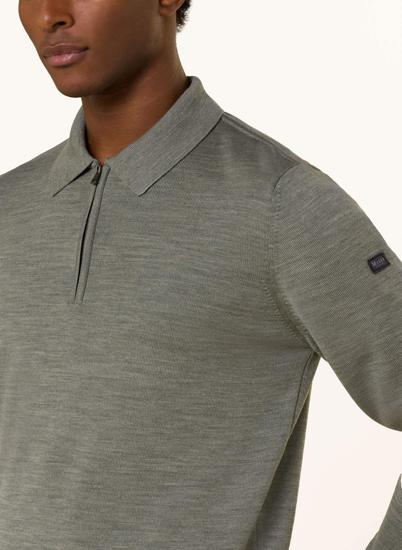 MAERZ MUENCHEN Pullover aus Merinowolle: KHAKI