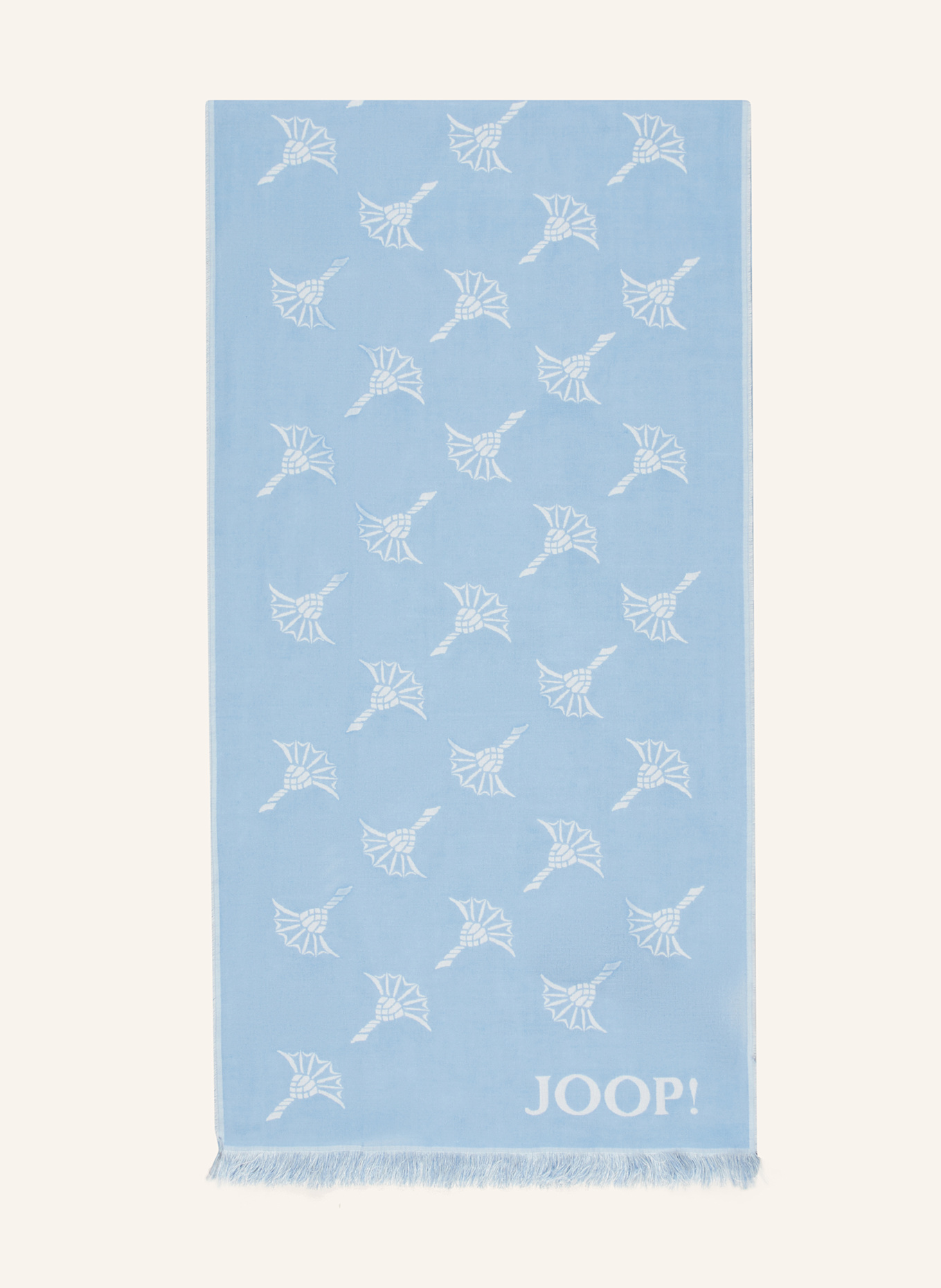 JOOP! Schal FERIS: HELLBLAU/ WEISS